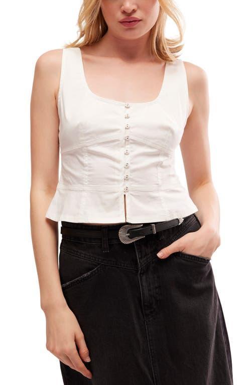 Free People Sally Corset Top Solid (Bright ) Women's Clothing Product Image