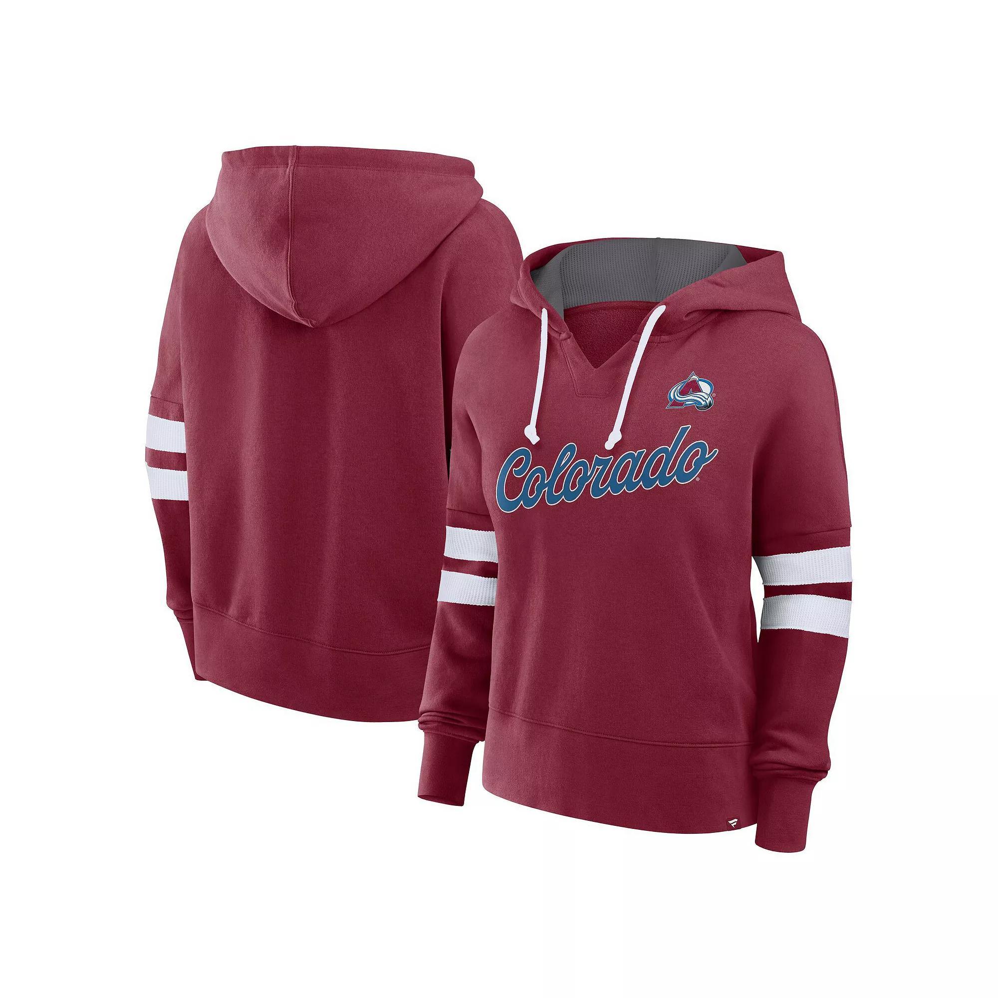 Women's Fanatics Red Chicago Blackhawks Seize Fleece Pullover Hoodie, Size: Small Product Image