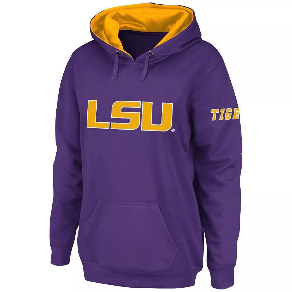 Women's Stadium Athletic Purple LSU Tigers Big Logo Pullover Hoodie, Size: Large Product Image