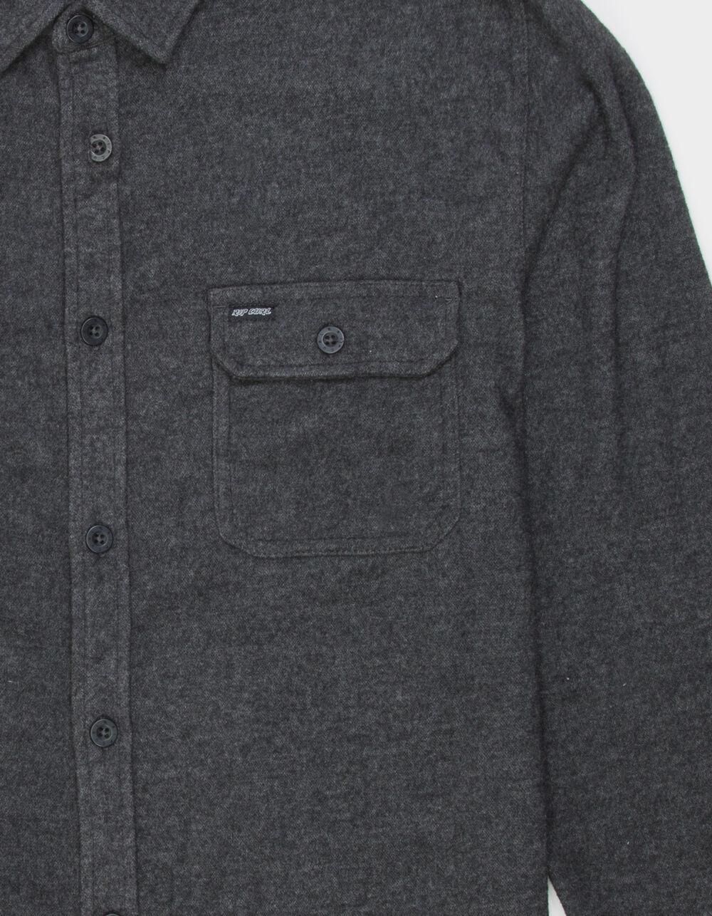 RIP CURL Grid Mens Long Sleeve Button Up Shirt - CHARCOAL Product Image