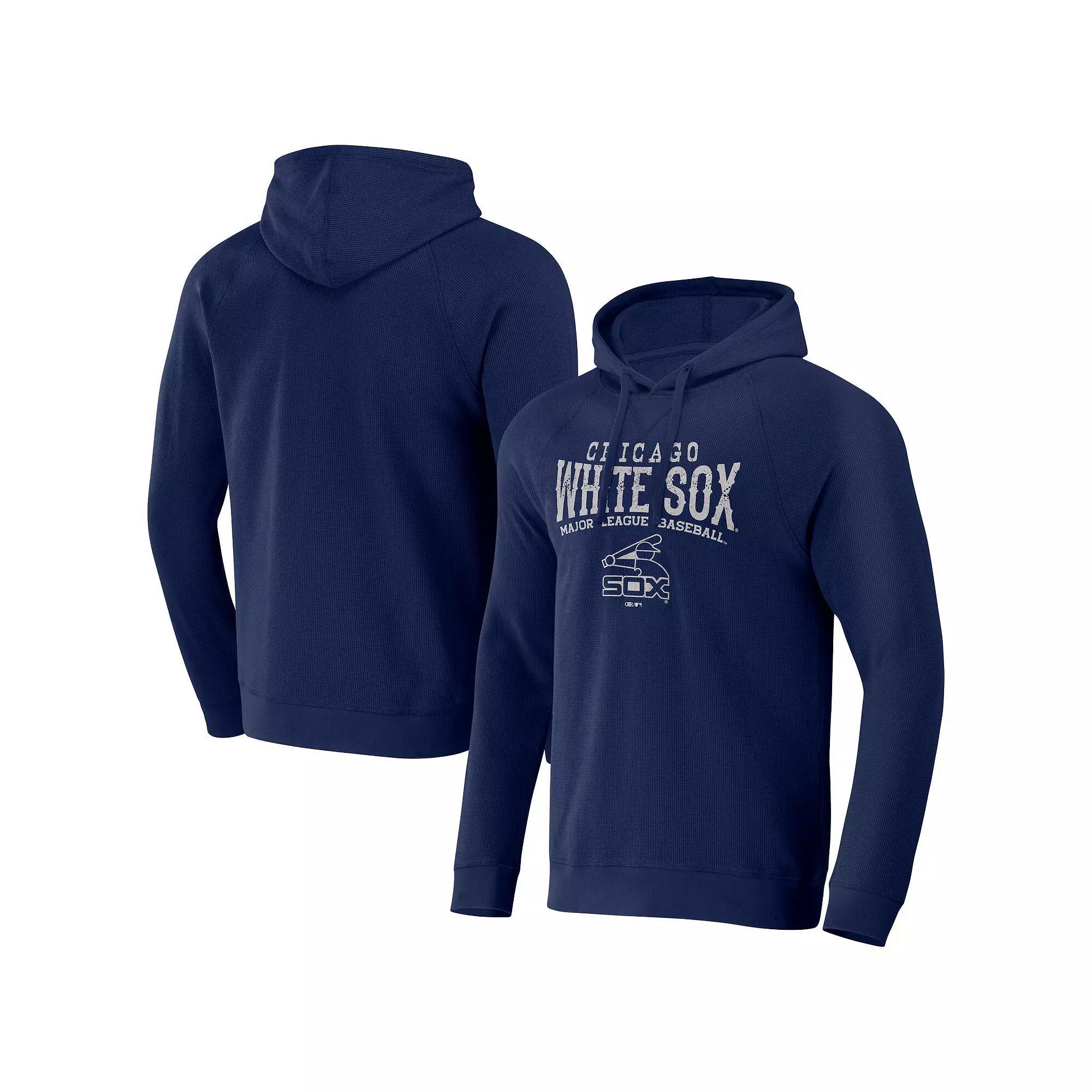 Men's Darius Rucker Collection by Fanatics  Navy Chicago White Sox Waffle-Knit Raglan Pullover Hoodie, Size: Medium, Blue Product Image