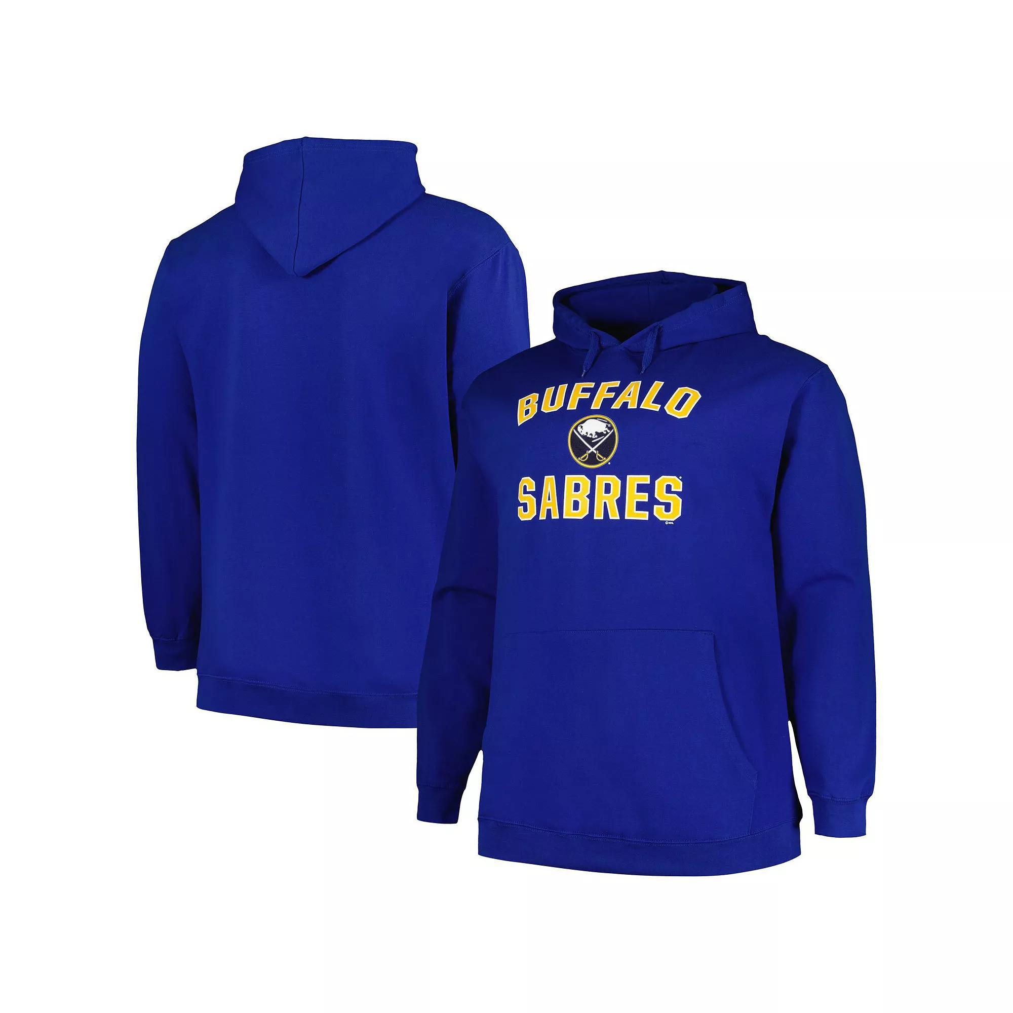 Men's Profile Royal Buffalo Sabres Big & Tall Arch Over Logo Pullover Hoodie, Size: 2XB, Blue Product Image