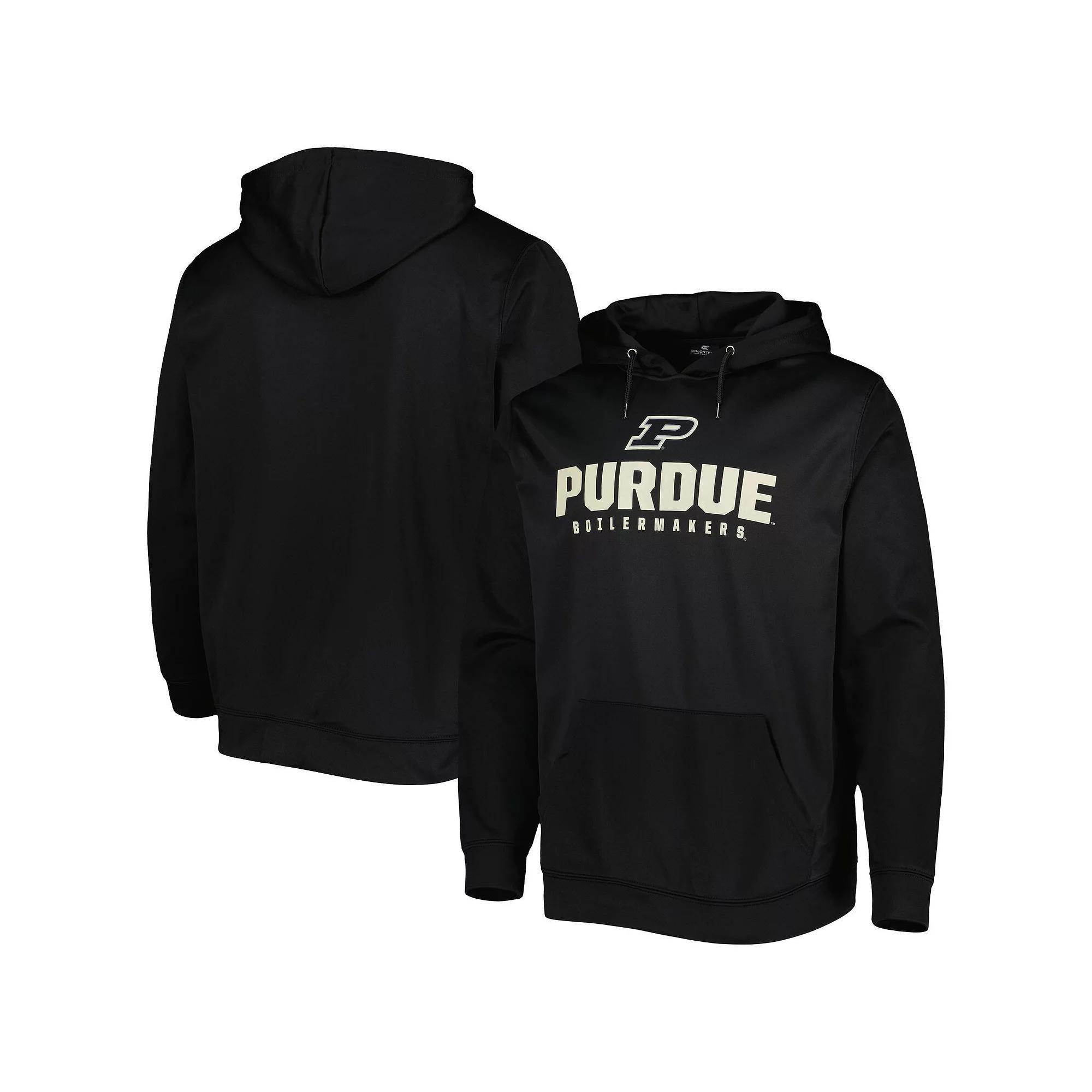 Men's Colosseum Black Purdue Boilermakers Team Lantern Pullover Hoodie, Size: 3XL Product Image