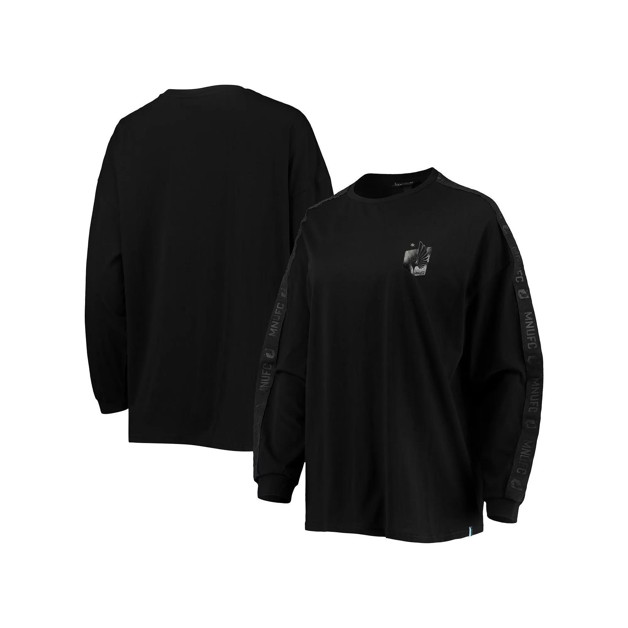 Women's The Wild Collective Black Minnesota United FC Tri-Blend Long Sleeve T-Shirt, Size: Medium, Mfc Black Product Image
