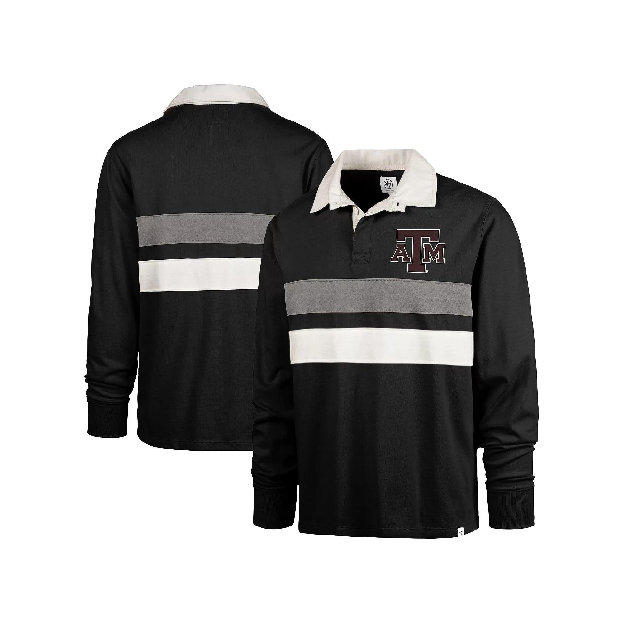 Men's '47 Royal Florida Gators Clubhouse Knox Thames Long Sleeve Rugby Polo, Size: Large, Blue Product Image