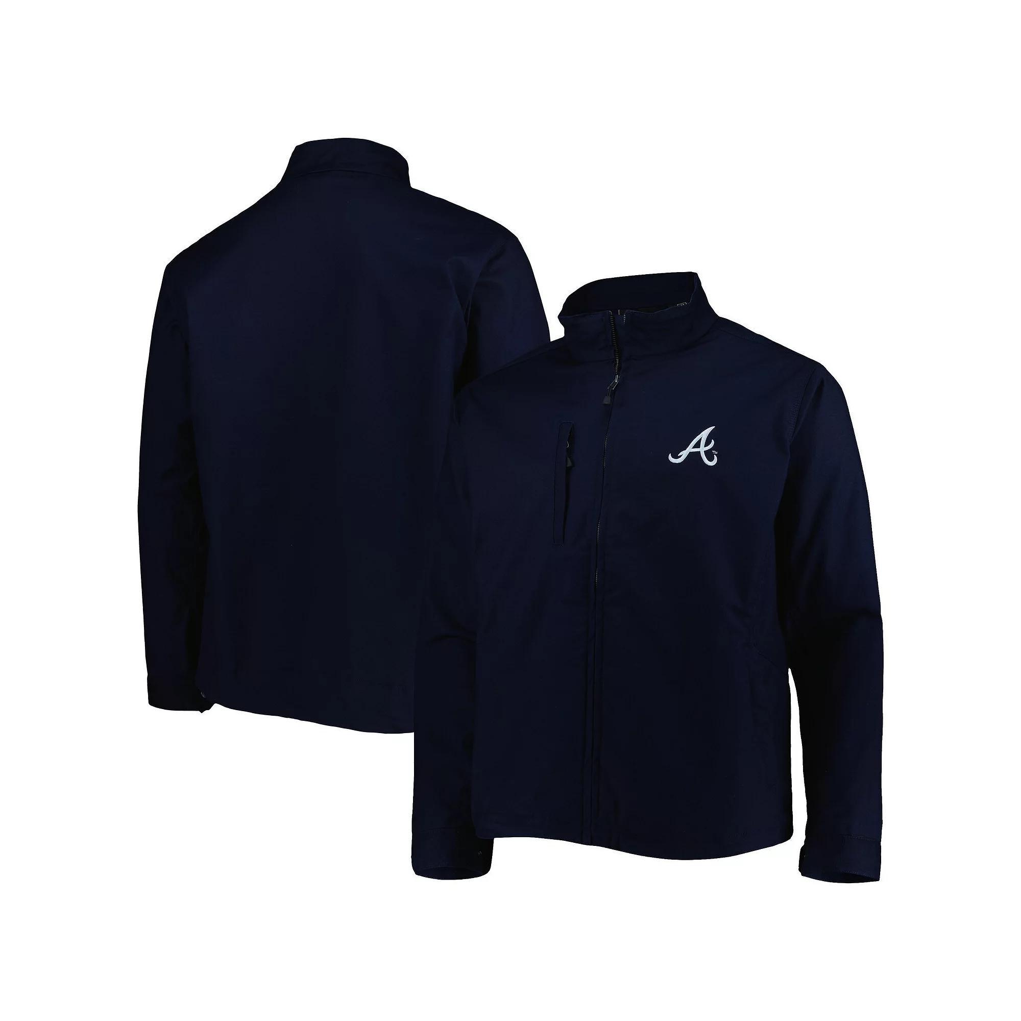 Men's Dunbrooke Navy Atlanta Braves Journey Tri-Blend Full-Zip Jacket, Size: 3XL, Blue Product Image