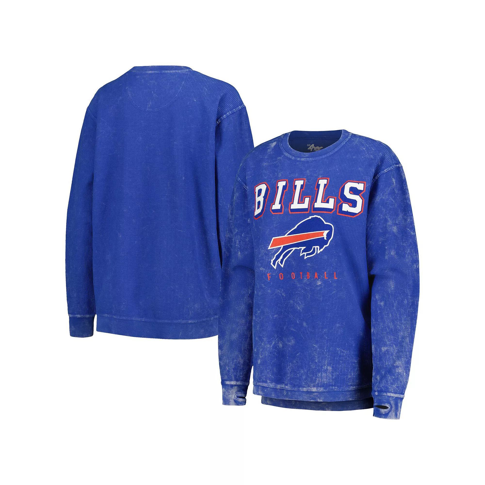 Women's G-III 4Her by Carl Banks Royal Buffalo Bills Comfy Cord Pullover Sweatshirt, Size: Medium, Blue Product Image