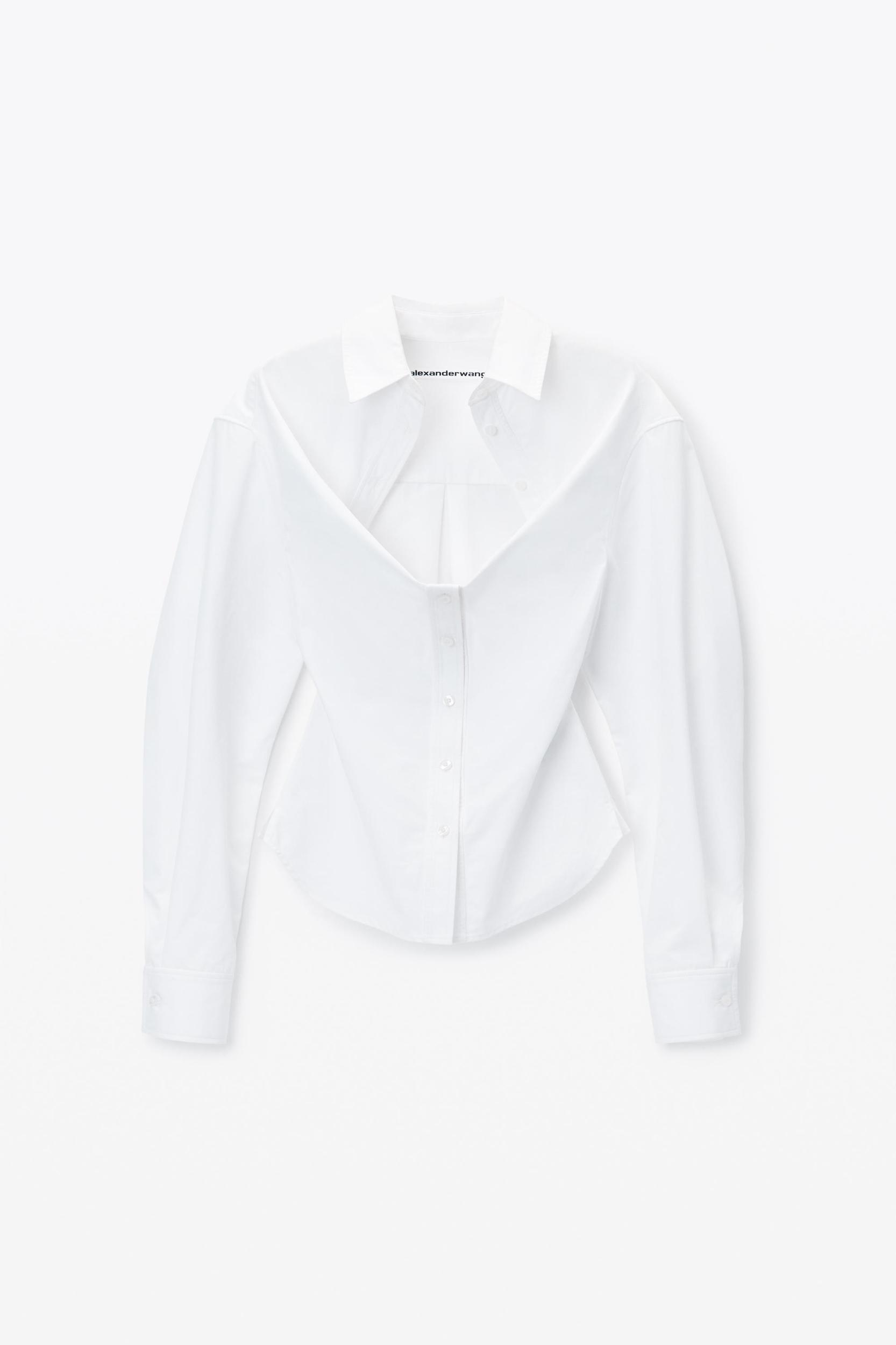 Deconstructed Button-up Shirt Product Image