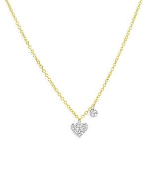 Meira T 14K Yellow Gold Diamond Heart Pendant Necklace, 18 Product Image