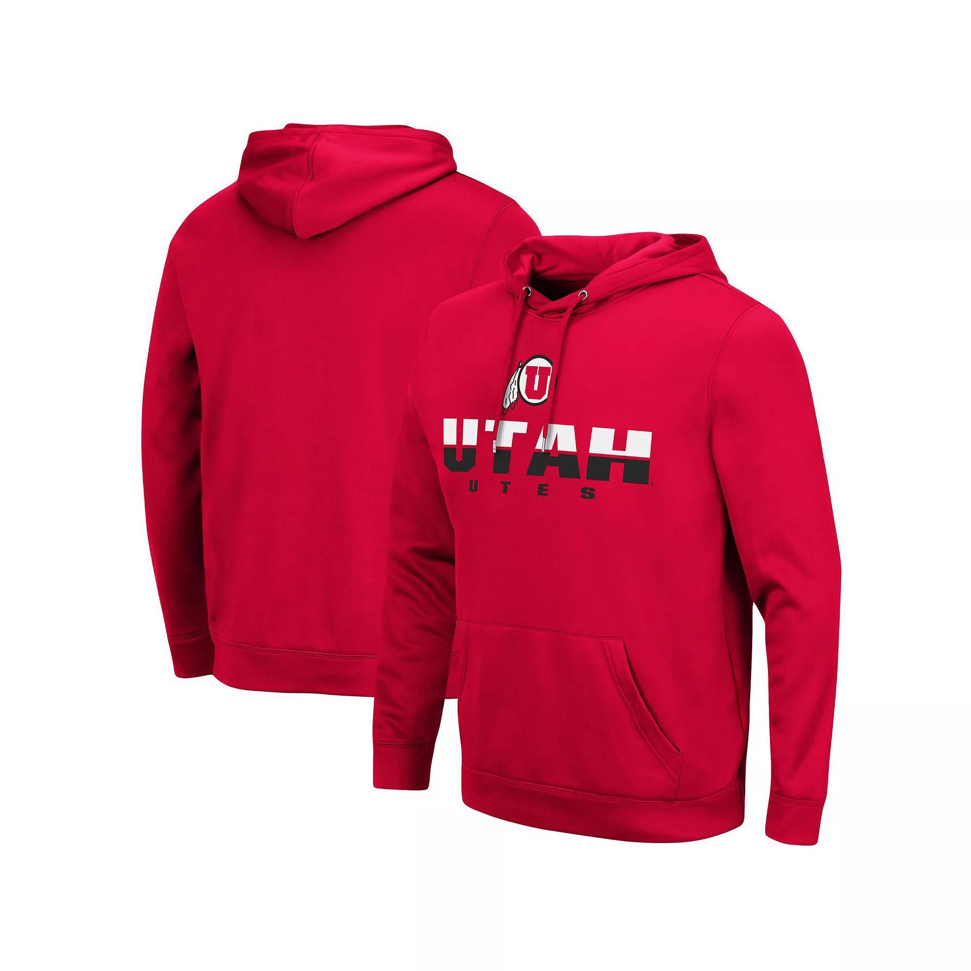 Men's Colosseum Red Utah Utes Lantern Pullover Hoodie, Size: Large, Ute Red Product Image