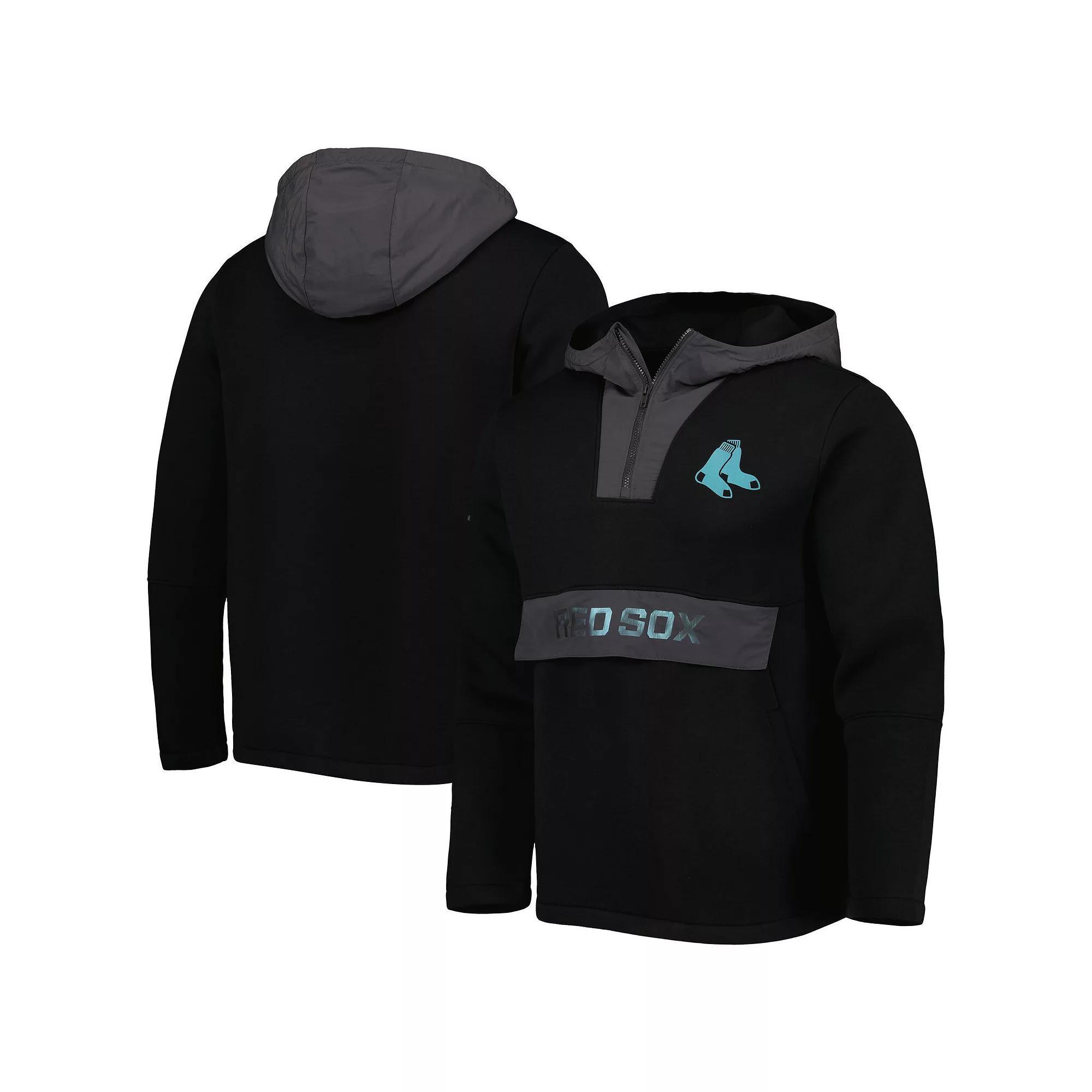 Men's Levelwear Black Boston Red Sox Ruckus Quarter-Zip Hoodie, Size: Large Product Image