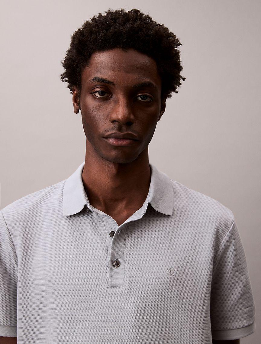 Waffle Knit Classic Polo Shirt  Product Image