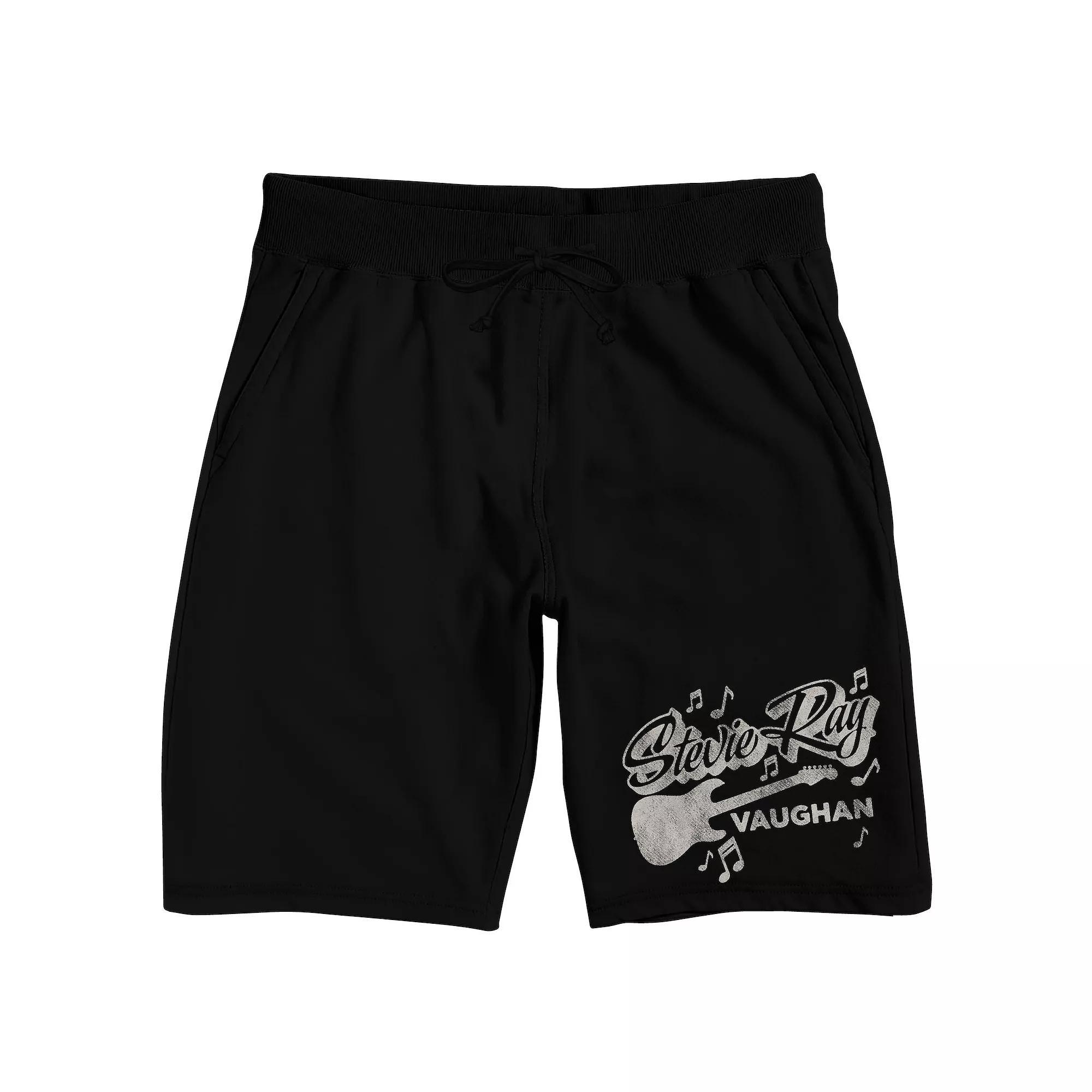 Men's Stevie Ray Vaughan Pajama Shorts, Size: Small, Black Product Image