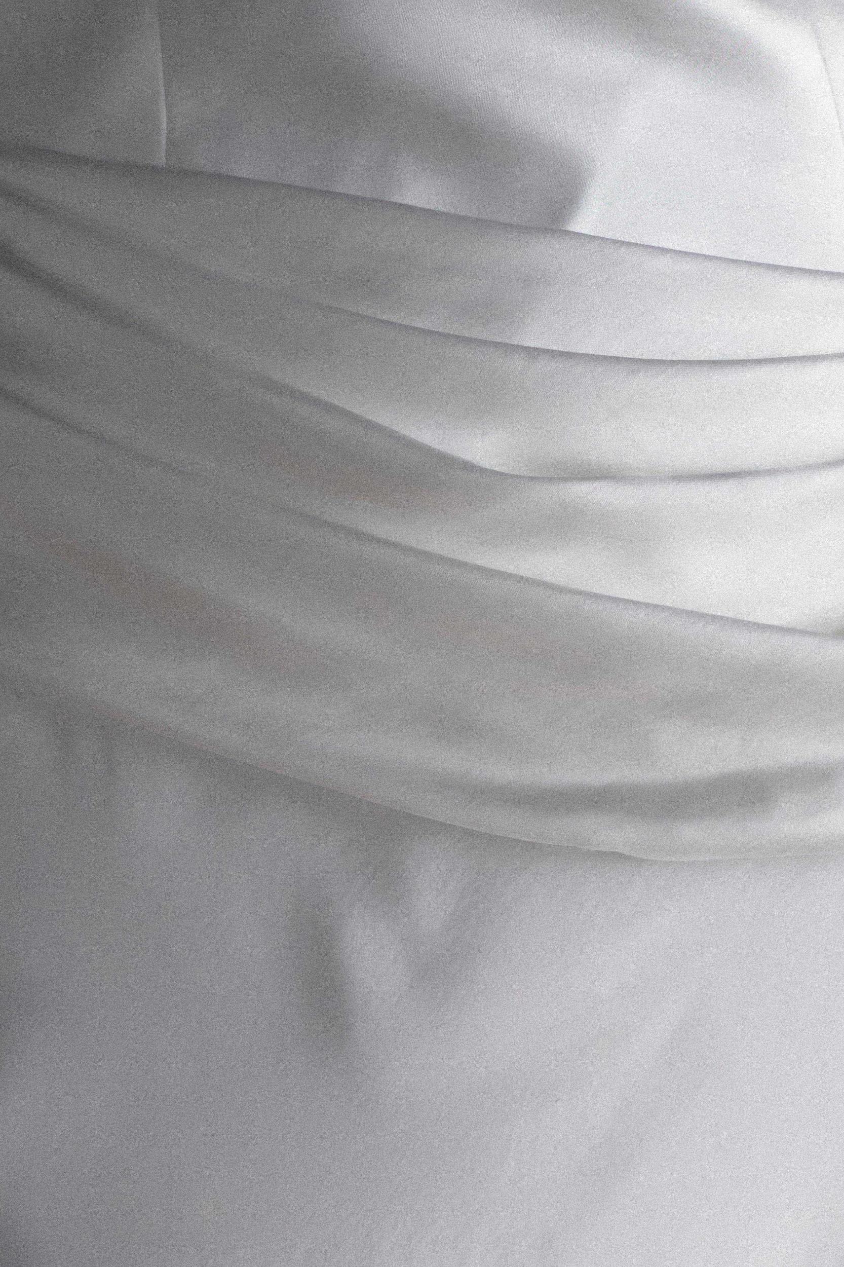 Jasmine Strapless Satin Maxi Dress - White Product Image