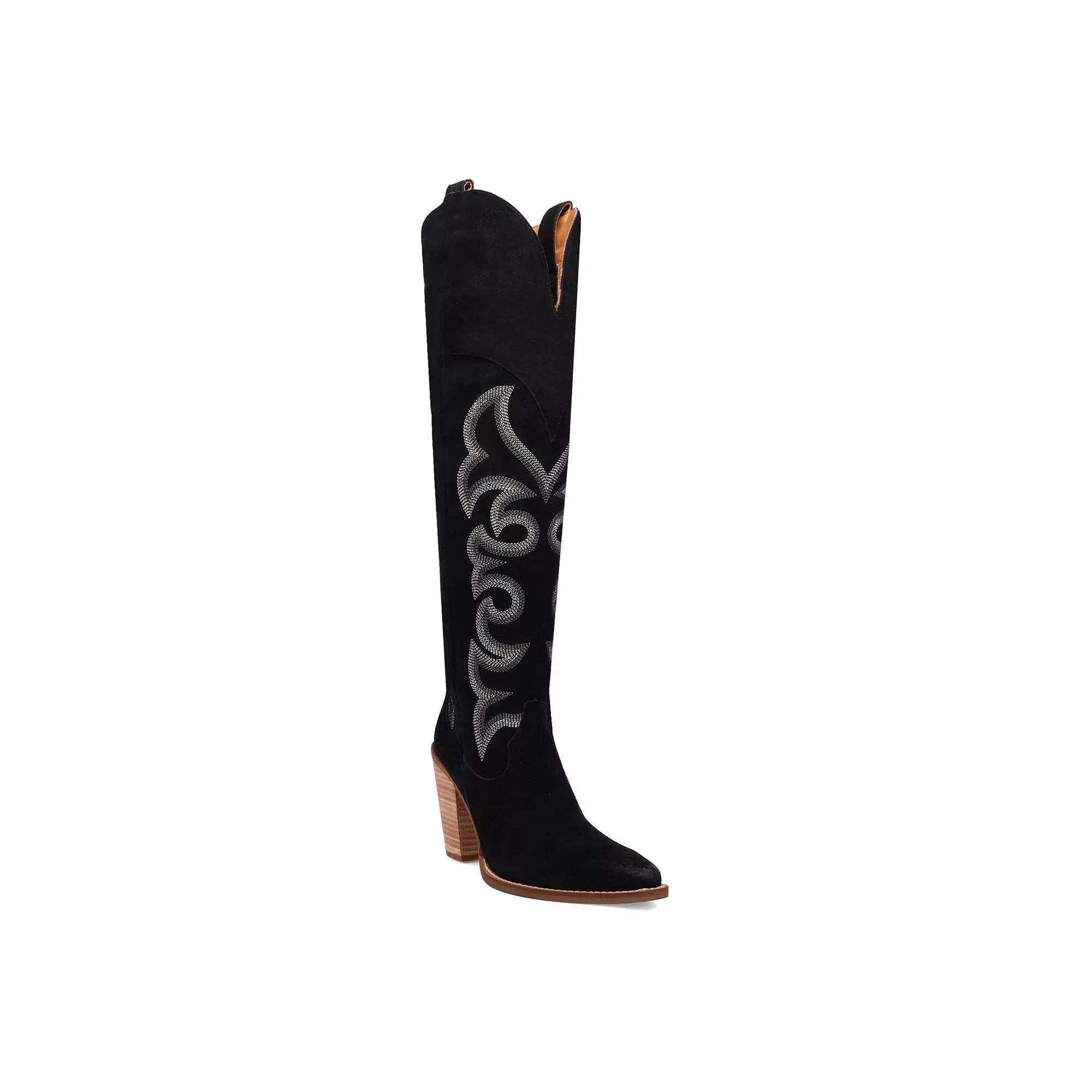 Dingo Primadonna Women's Suede Boots, Size: 7.5, Black Product Image