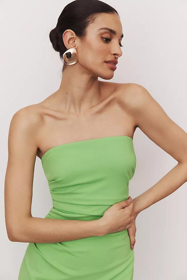 BHLDN Hayden Strapless Stretch Crepe Midi Dress Product Image
