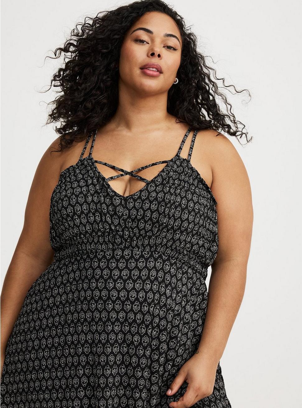 Strappy Tea Length Dress Product Image