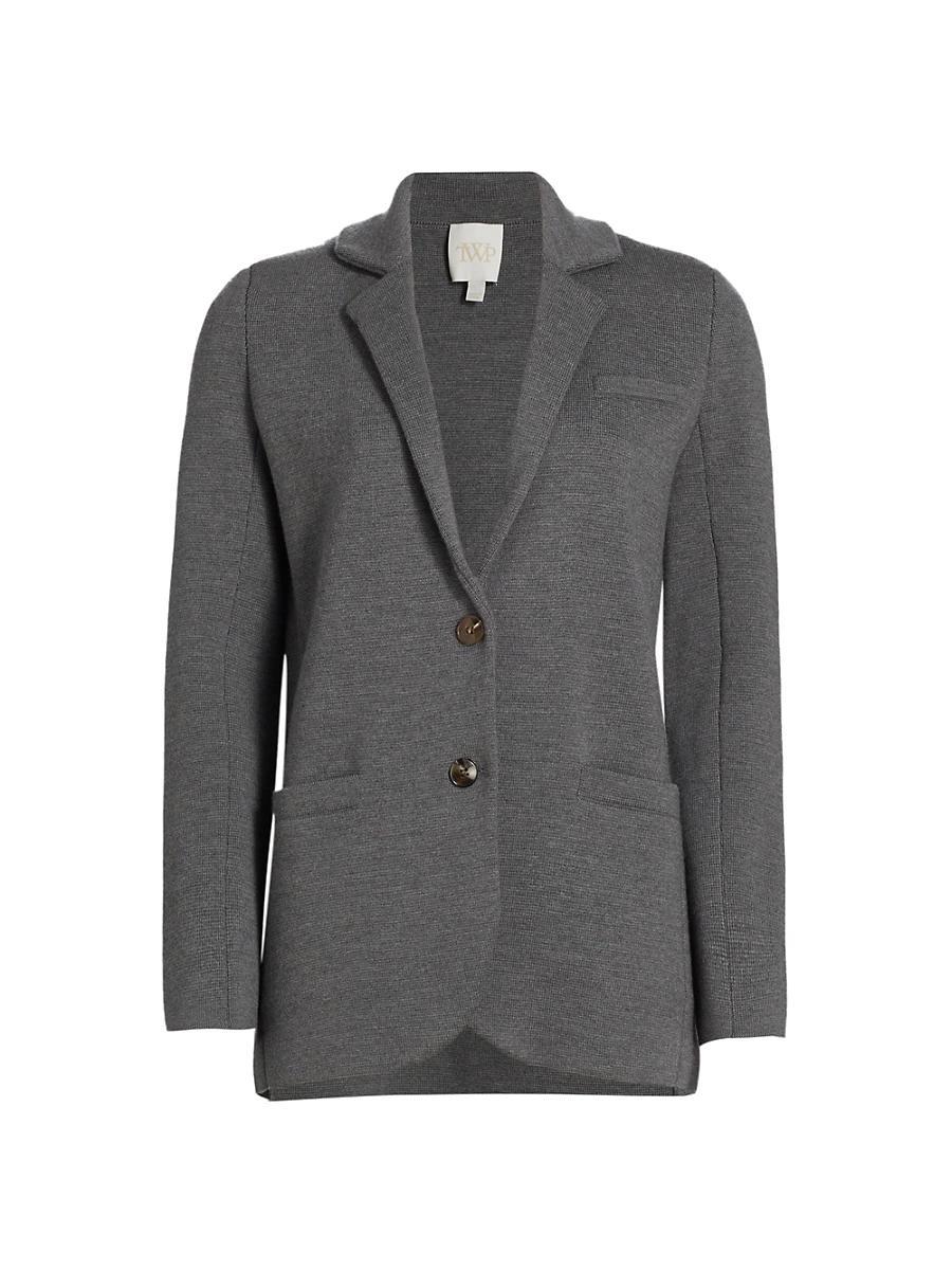 Womens Boyfriend Wool-Blend Blazer Product Image