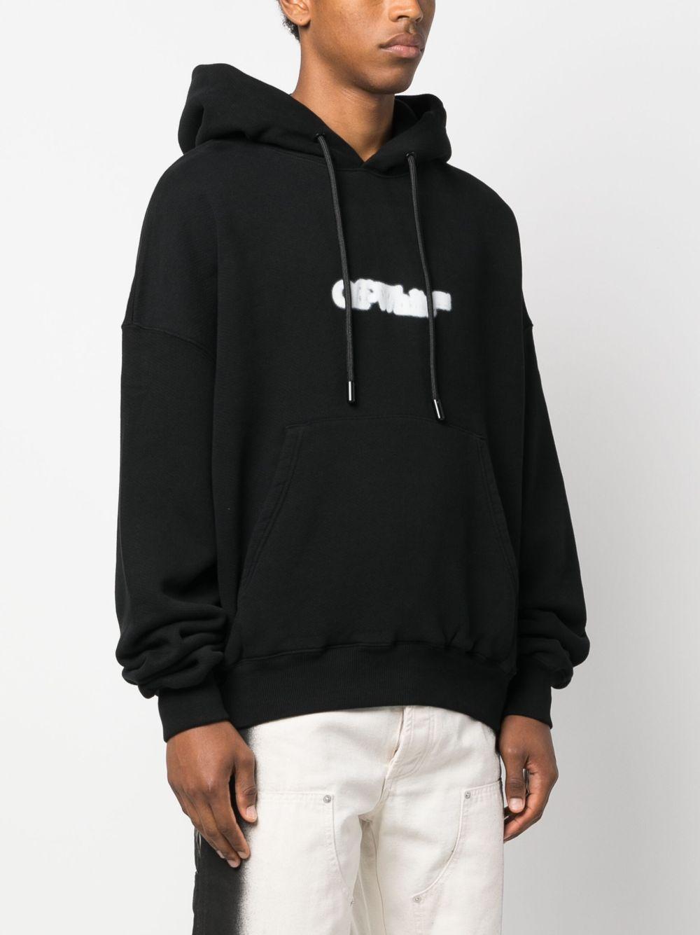logo-print cotton hoodie Product Image