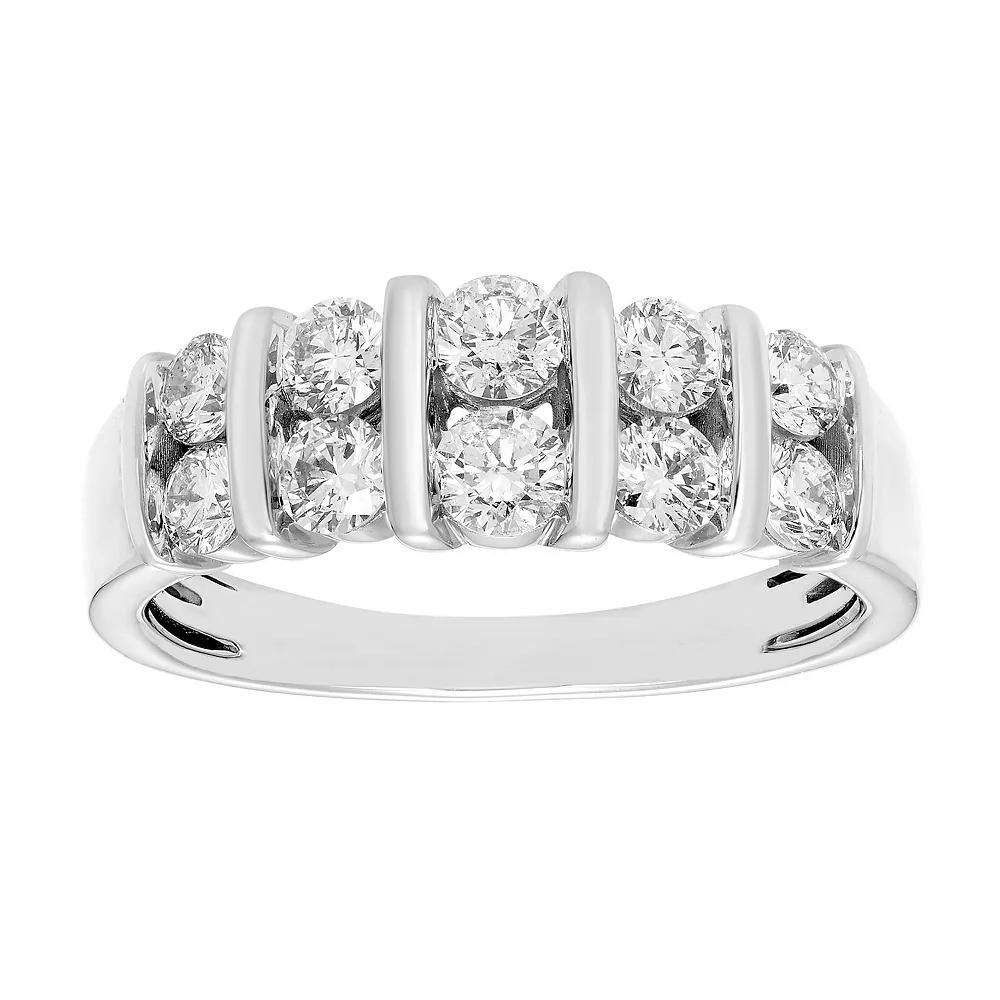 The Regal Collection 14k Gold 1 Carat T.W. Certified Diamond Band, Women's, Size: 7 Product Image