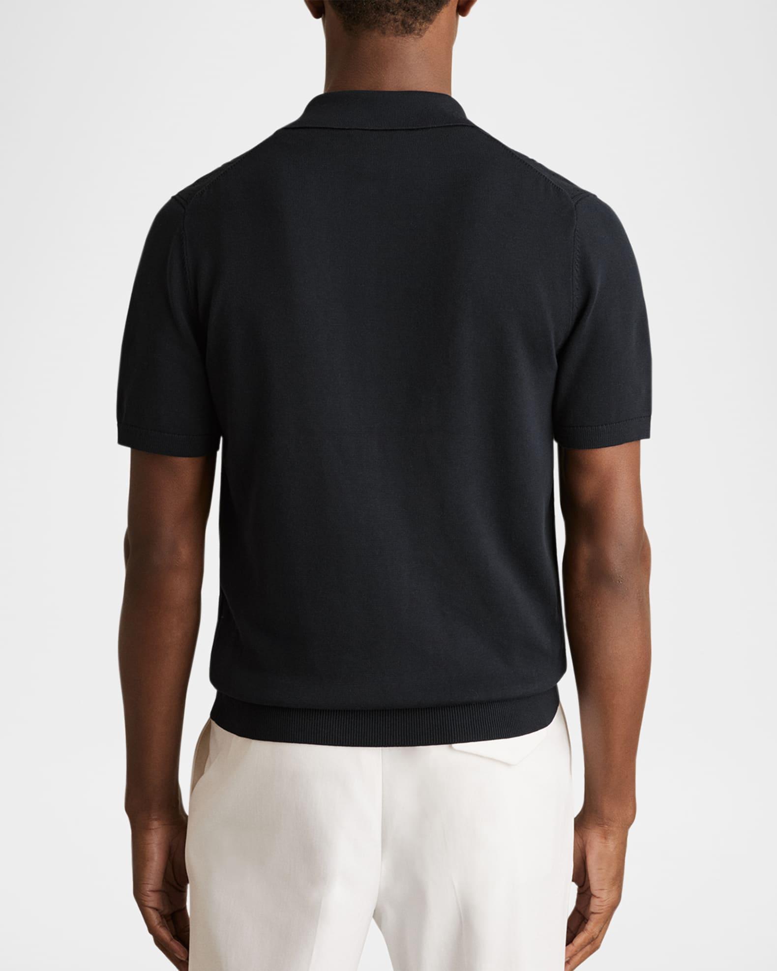 Men's Tay Pointelle Knit Full-Zip Polo Shirt Product Image