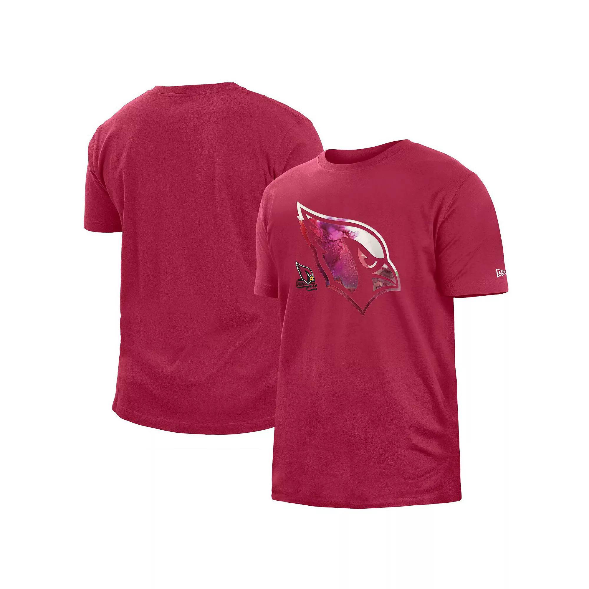 Men's New Era Red Arizona Cardinals 2022 Sideline Ink Dye T-Shirt, Size: Medium Product Image