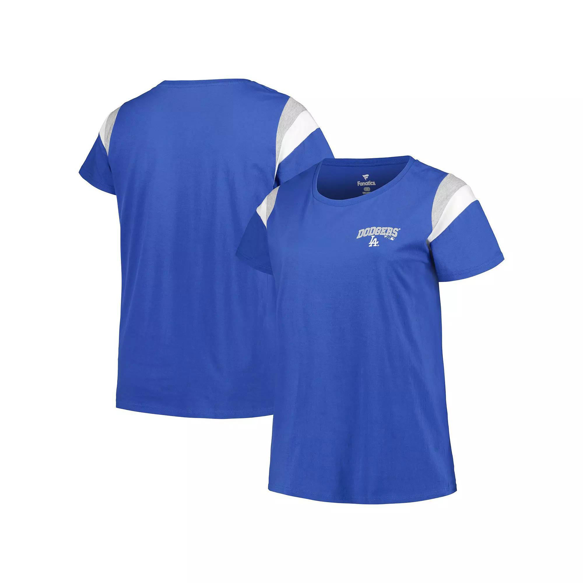 Women's Profile Royal Los Angeles Dodgers Plus Size Scoop Neck T-Shirt, Size: 2XL, Blue Product Image