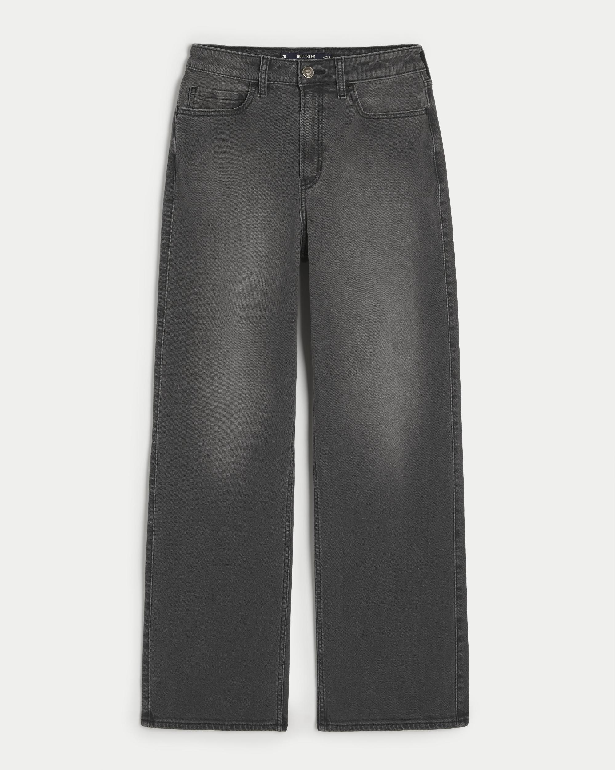 Ultra High-Rise Ripped Medium Wash Baggy Jeans Product Image