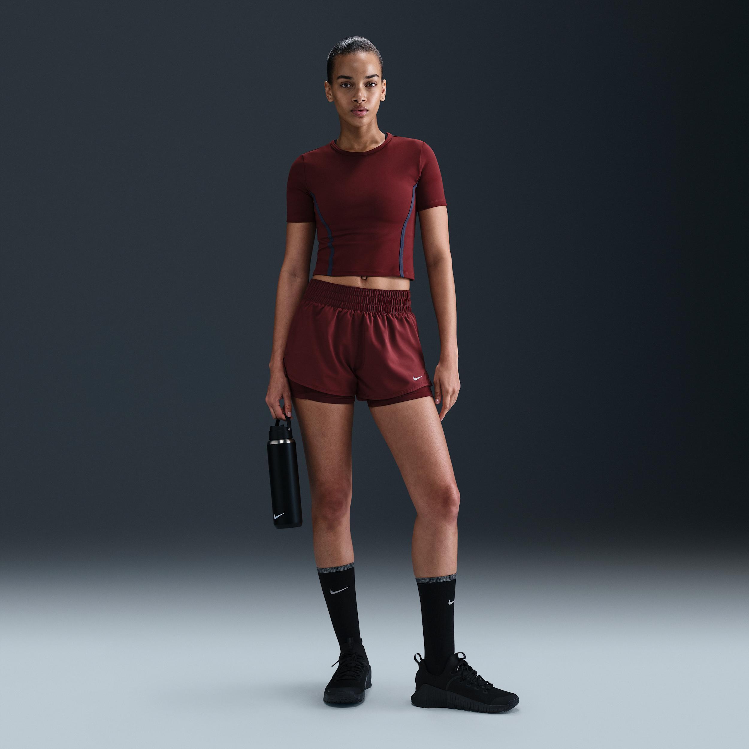 Nike Womens One Dri-FIT Short-Sleeve Fitted T-Shirt Product Image