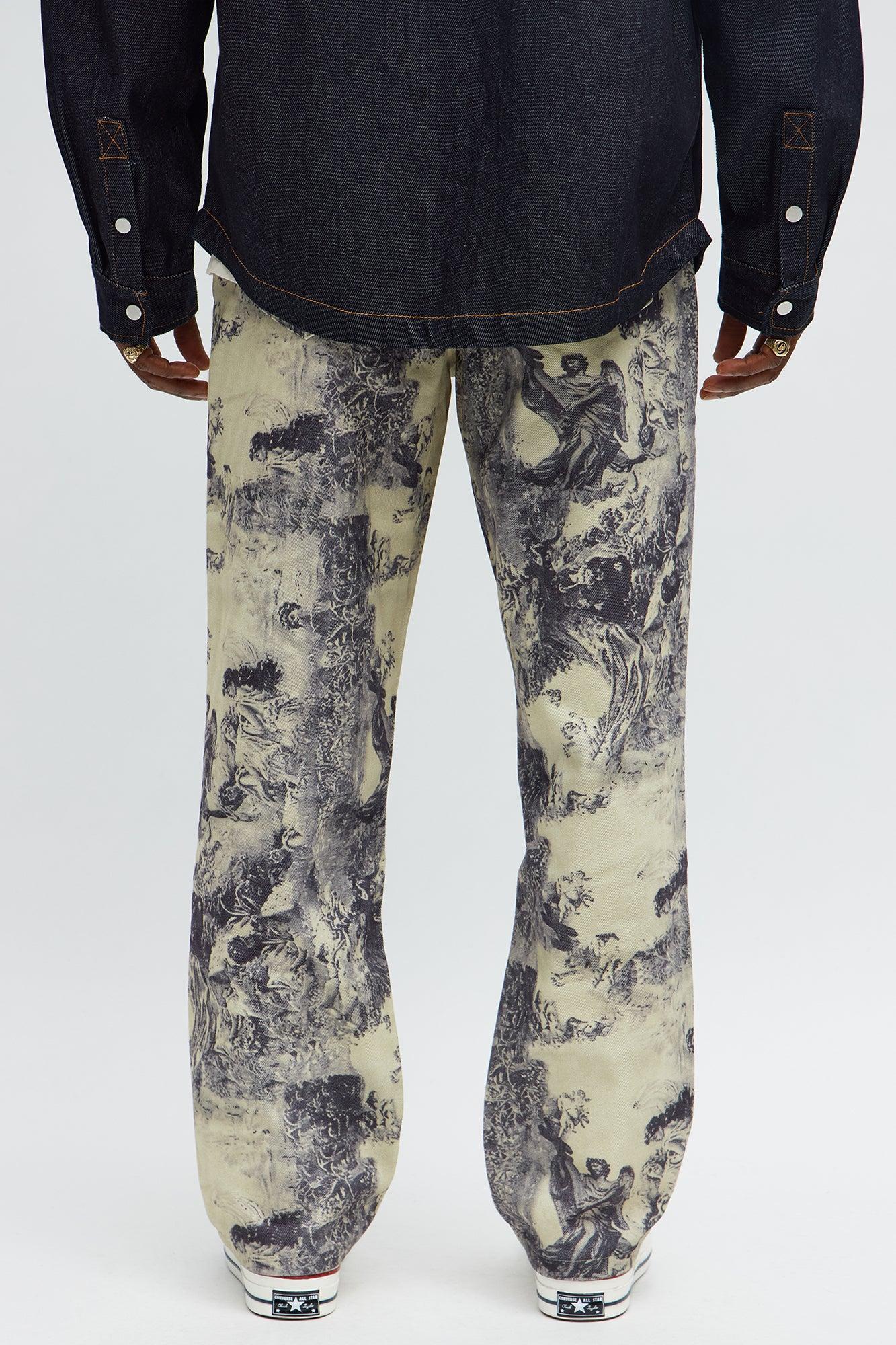 Relaxed Straight In My Era Renaissance Pants - Cream/combo Product Image