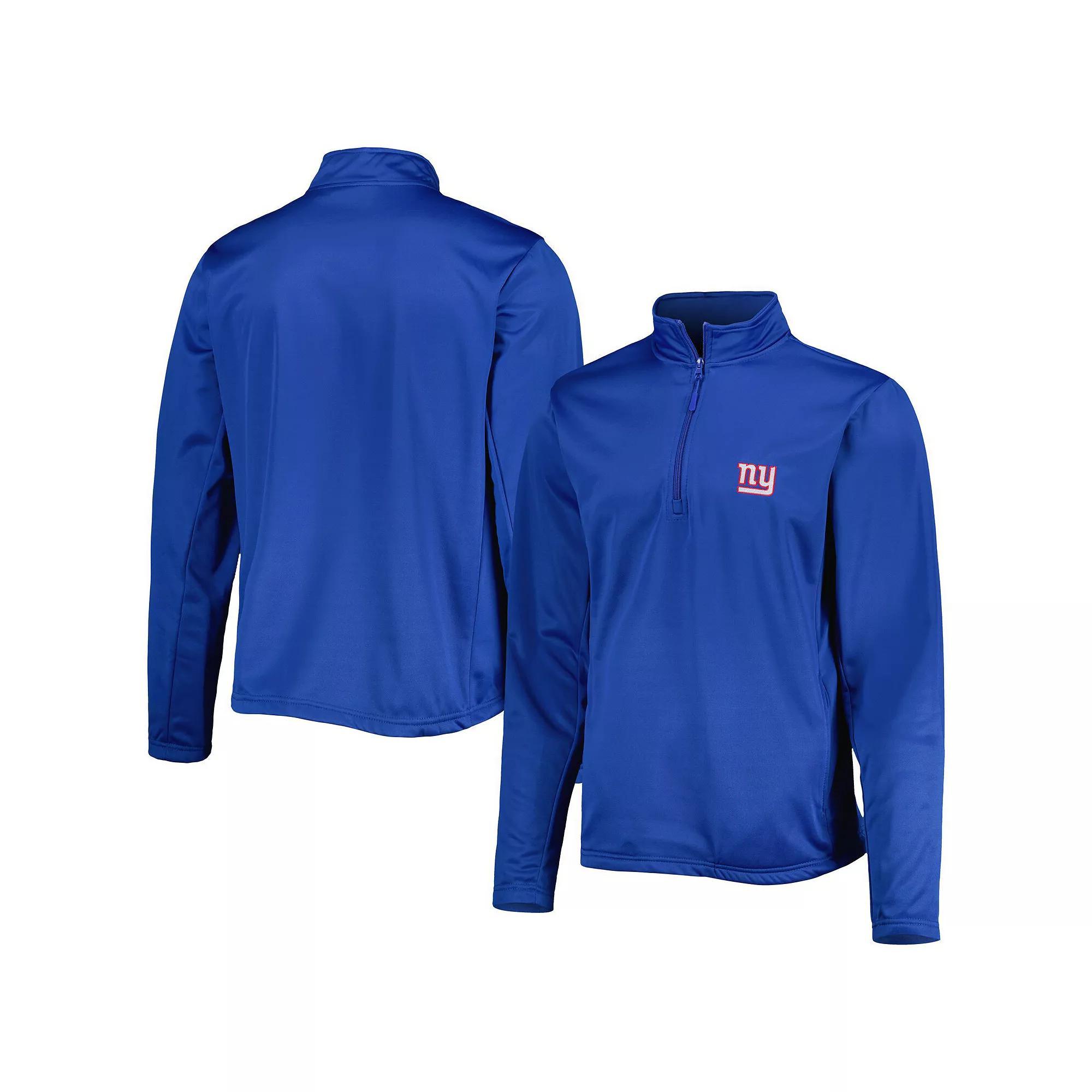 Men's Dunbrooke Royal New York Giants All-Star Tech Quarter-Zip Top, Size: 3XL, Blue Product Image