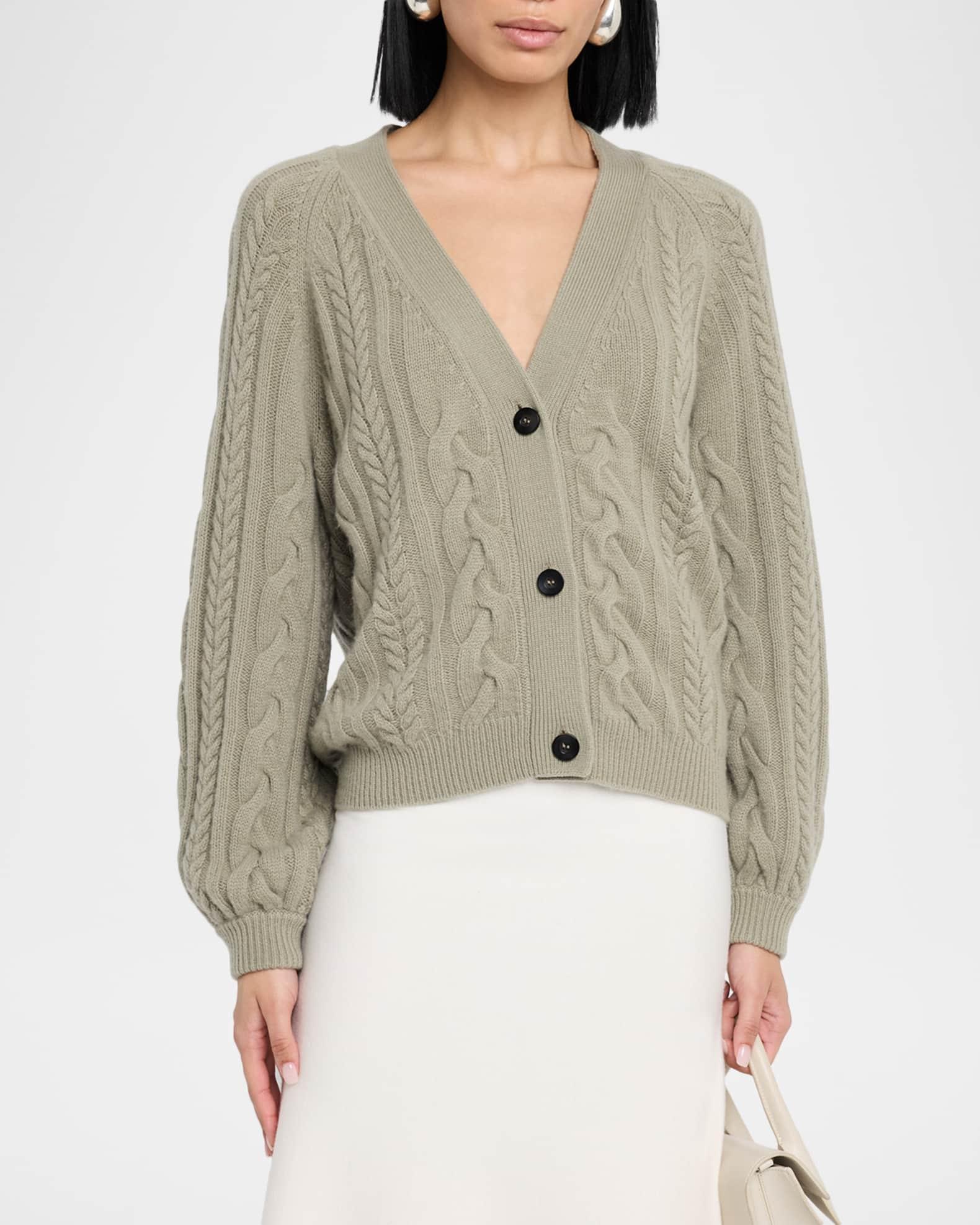 Marina Cable-Knit Cashmere Sweater Product Image