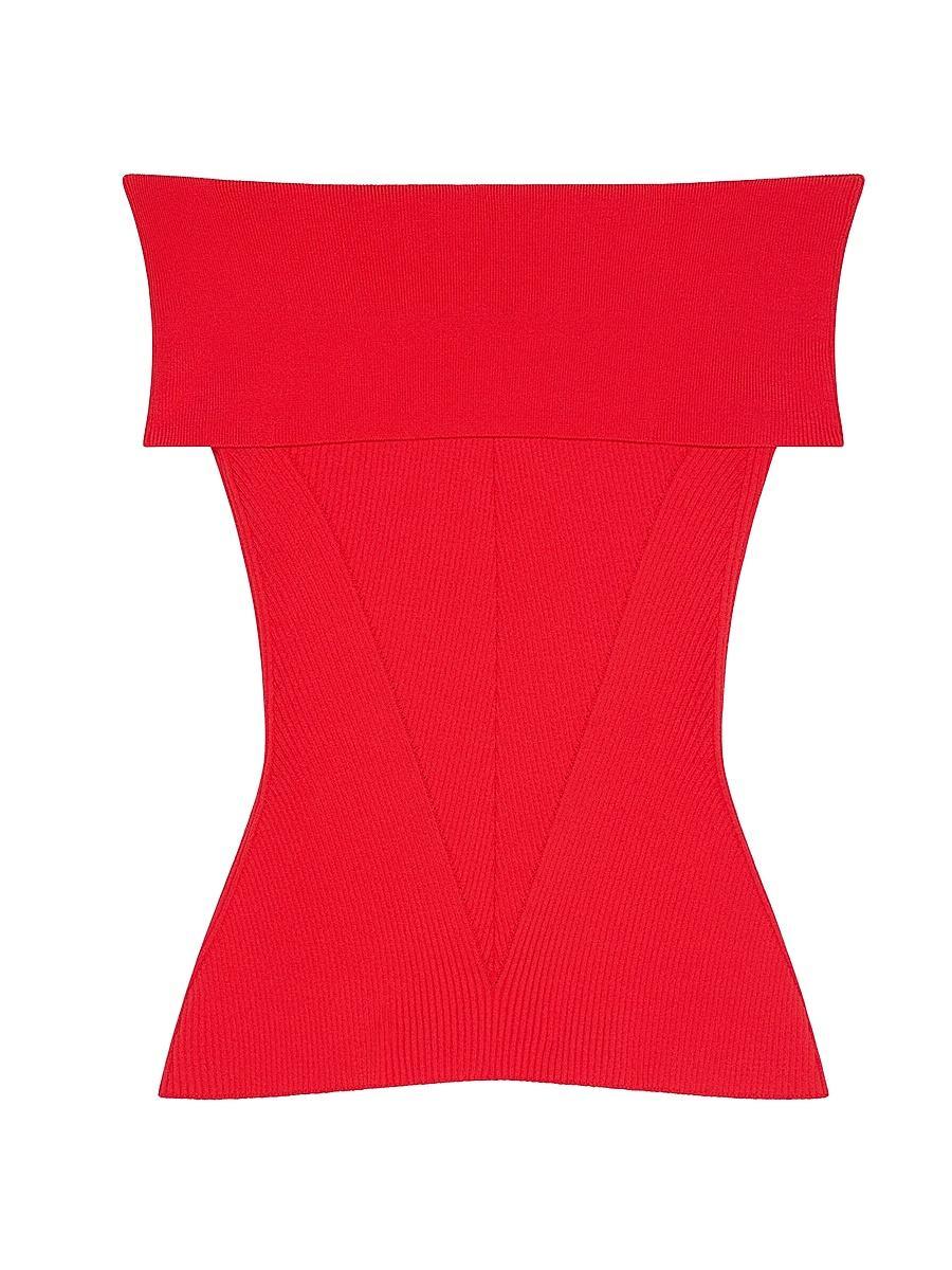 Womens Slim Fit Off-The-Shoulder Top Product Image