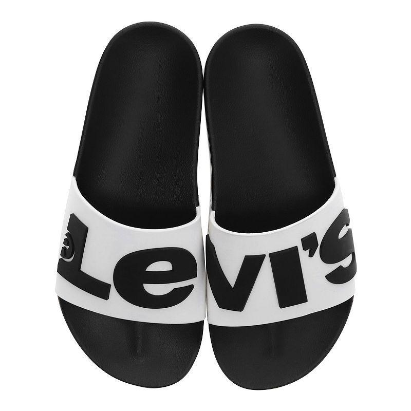 Levis Womens Split Logo Platform Slide Sandals Product Image