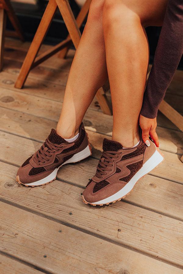 The Norah Sherpa Sneaker in Chestnut Product Image
