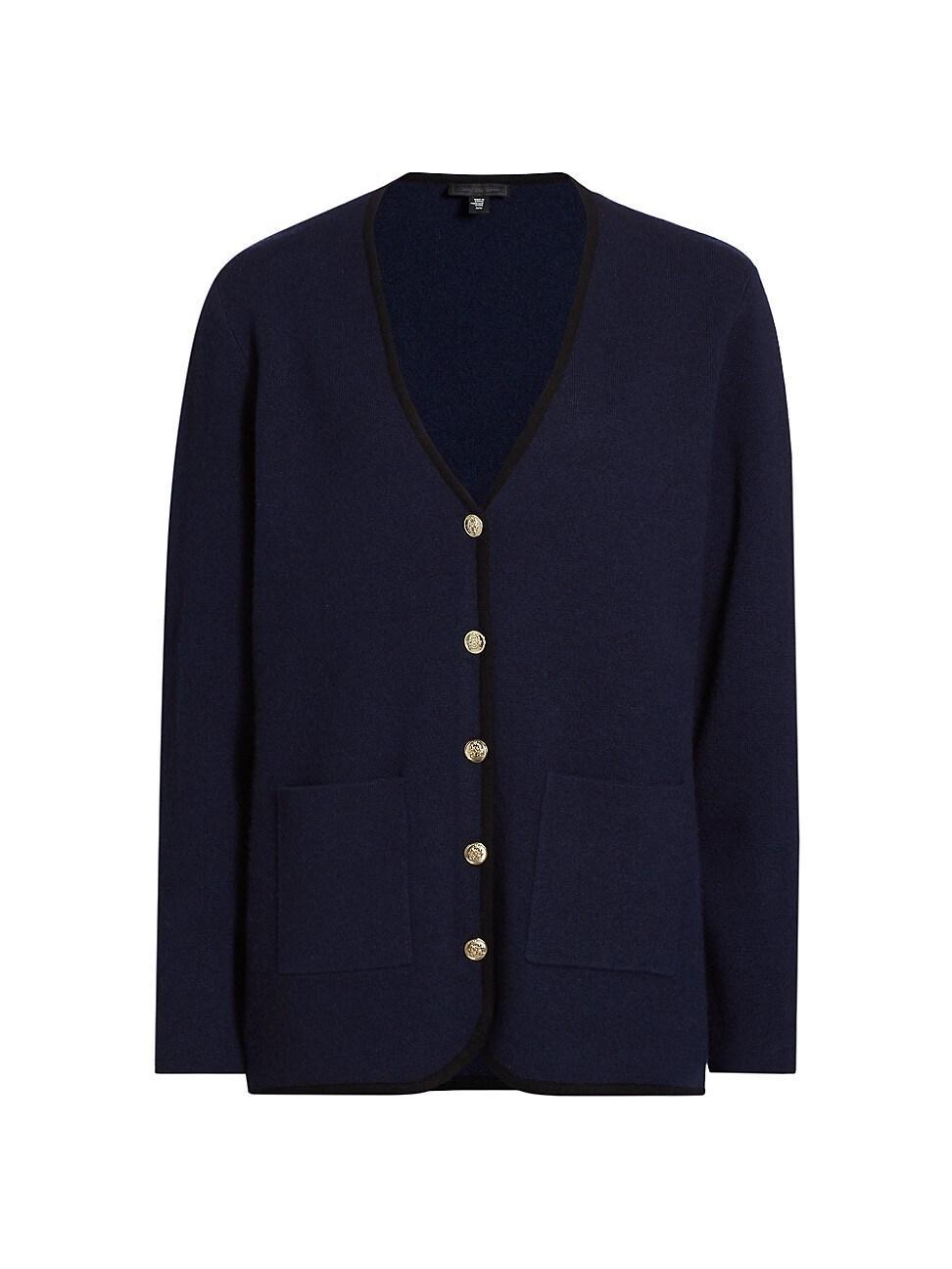 Womens Contrast Cashmere Tipped Blazer Product Image