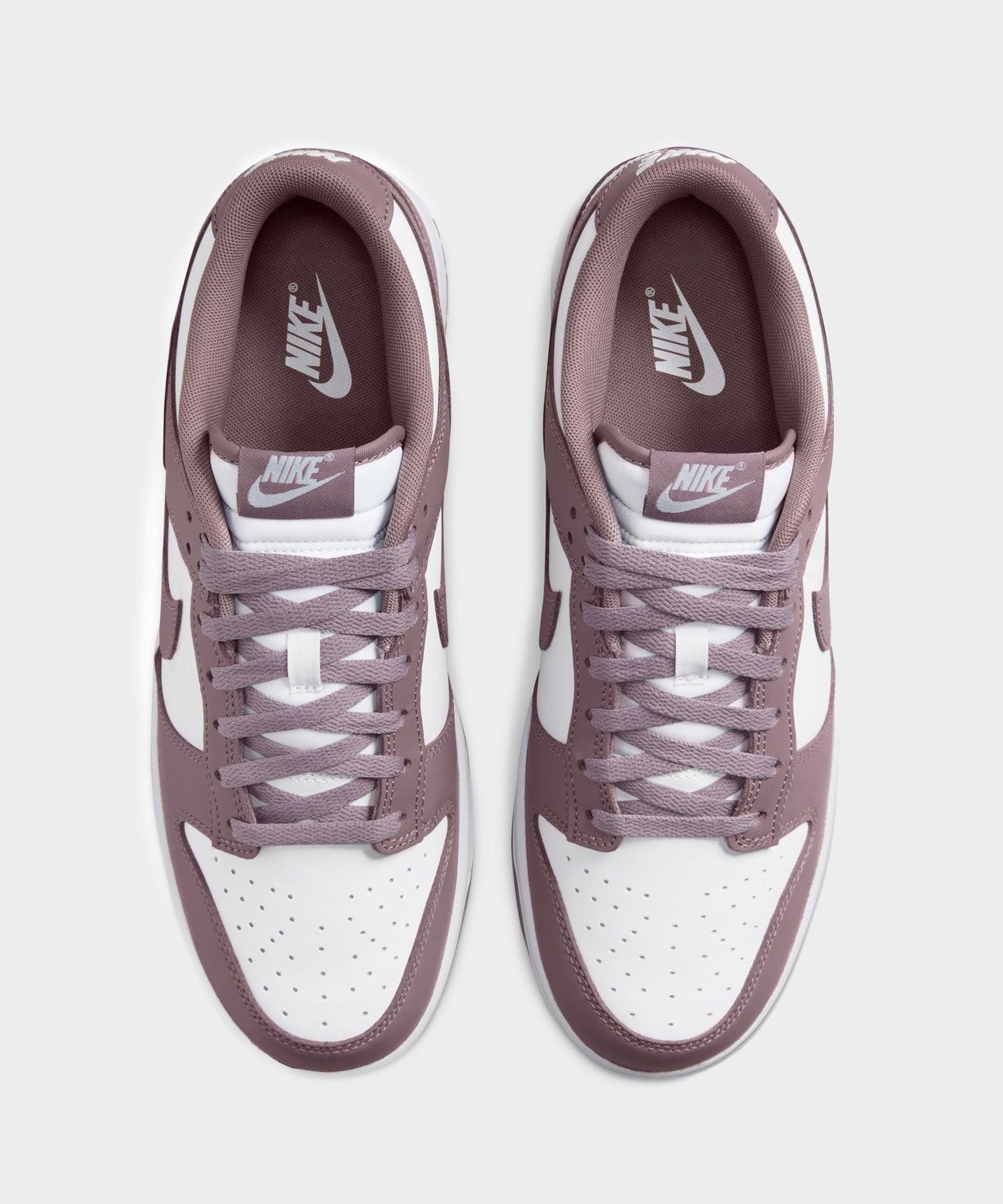 Nike Dunk Low in White + Taupe Grey Product Image