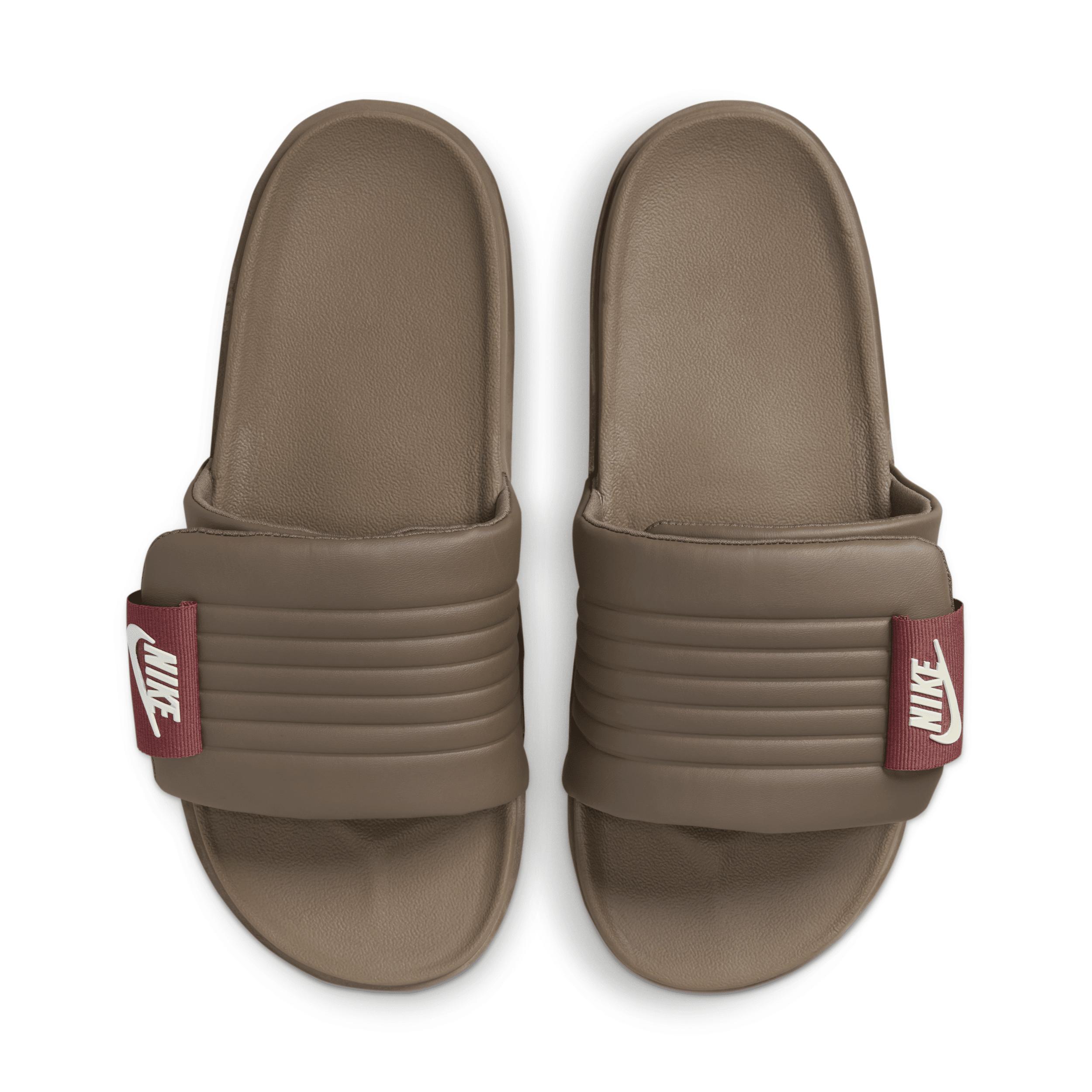 Nike Offcourt Men's Adjustable Slides, Size: 10, Ironstone White Milk Product Image
