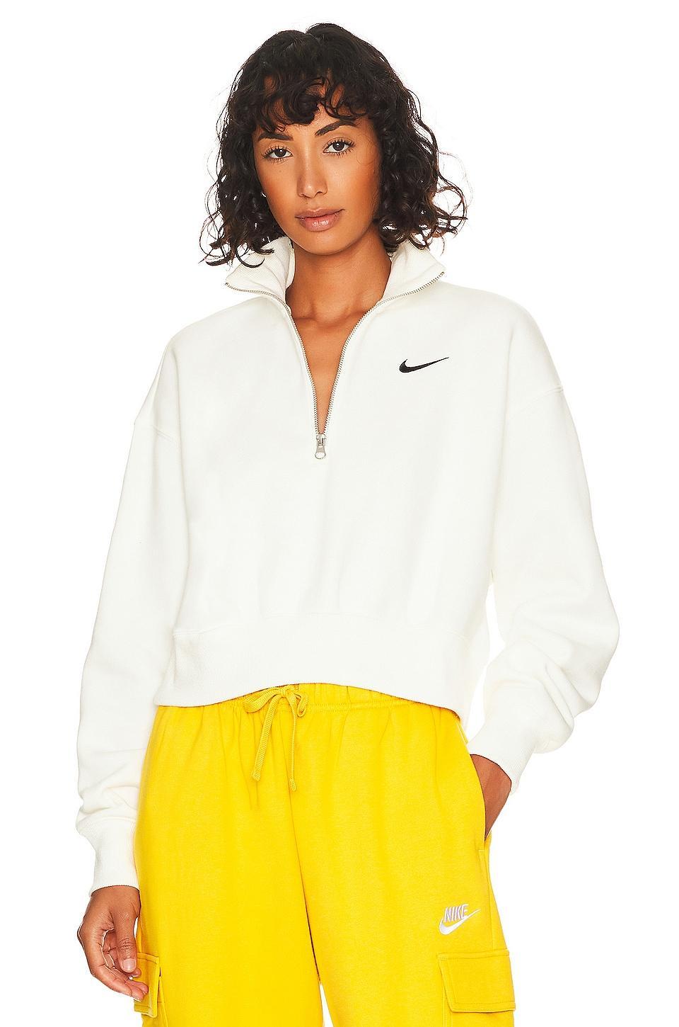 Womens Nike Sportswear Phoenix Fleece 1/2-Zip Cropped Sweatshirt Product Image