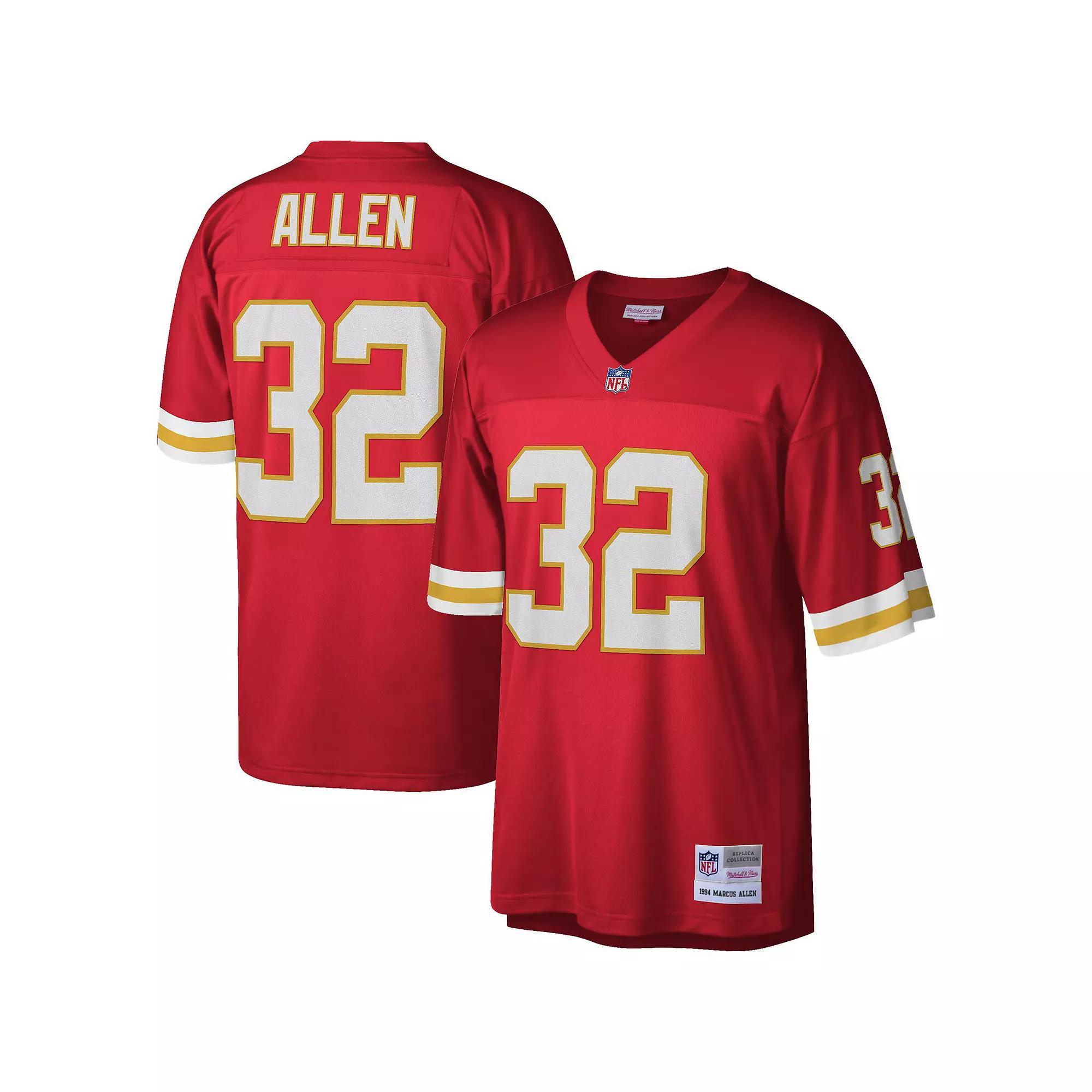 Men's Mitchell & Ness Marcus Allen Red Kansas City Chiefs Legacy Replica Jersey, Size: Small Product Image