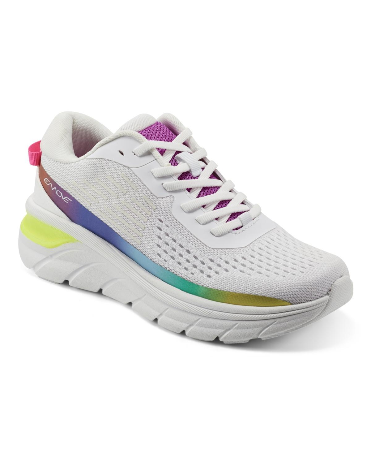 Easy Spirit Women's Mel EMOVE Lace-Up Sneakers, Size: 6.5 Wide, Black Product Image