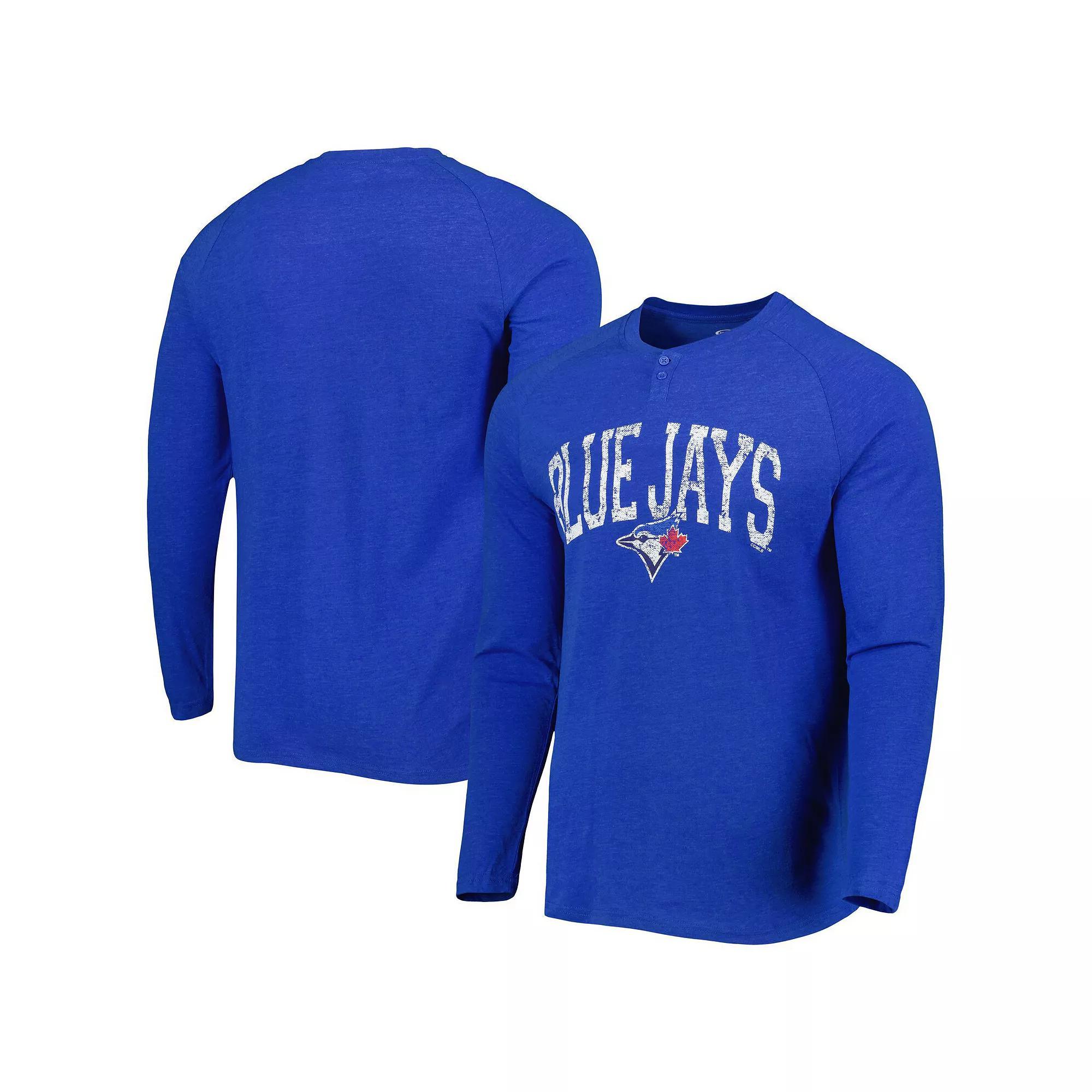 Mens Concepts Sport Royal Toronto Blue Jays Inertia Raglan Long Sleeve Henley T-Shirt Product Image