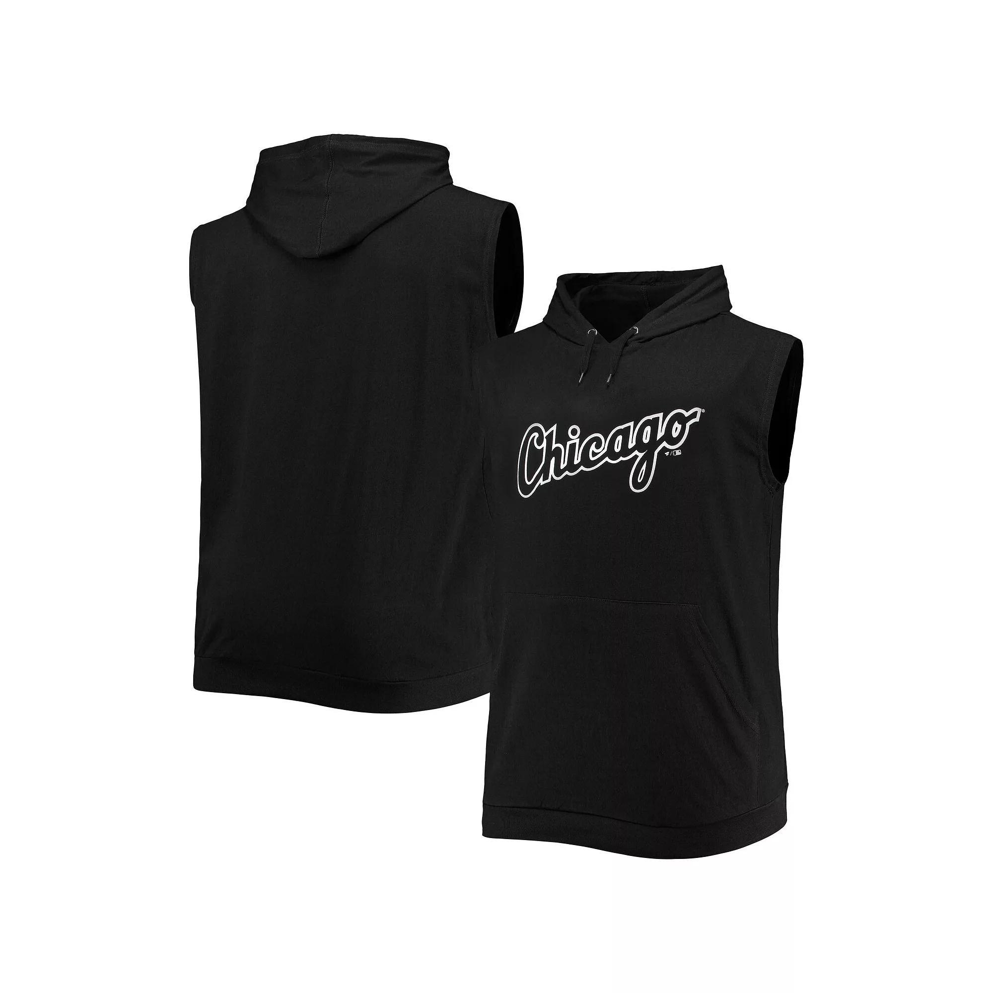 Mens Chicago White Sox Jersey Muscle Sleeveless Pullover Hoodie Product Image