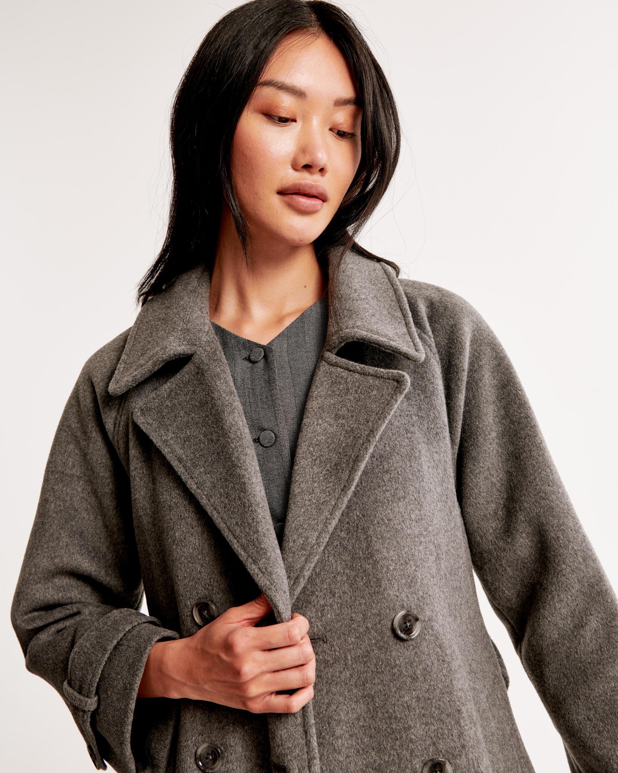 Wool-Blend Trench Coat Product Image