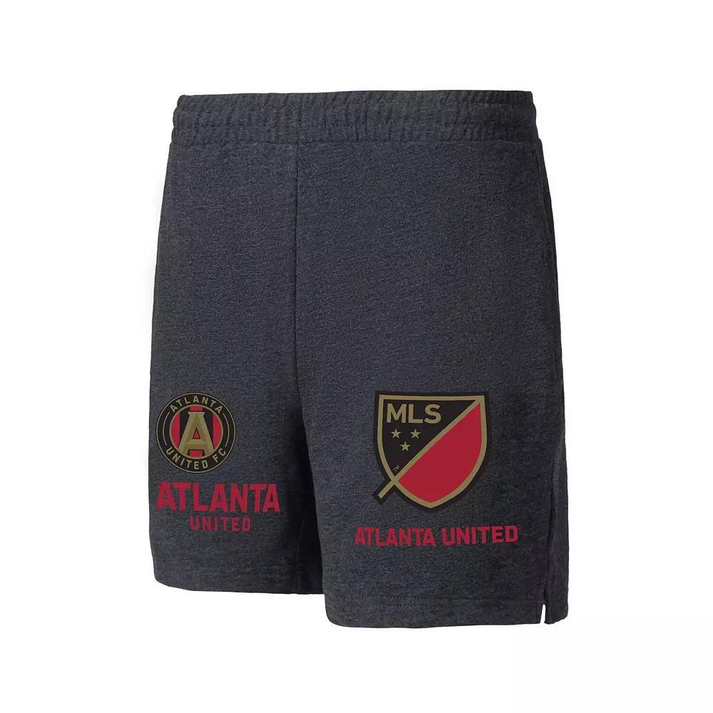 Men's Concepts Sport  Charcoal Atlanta United FC Multi-Logo Shorts, Size: Small, Atu Charco Product Image