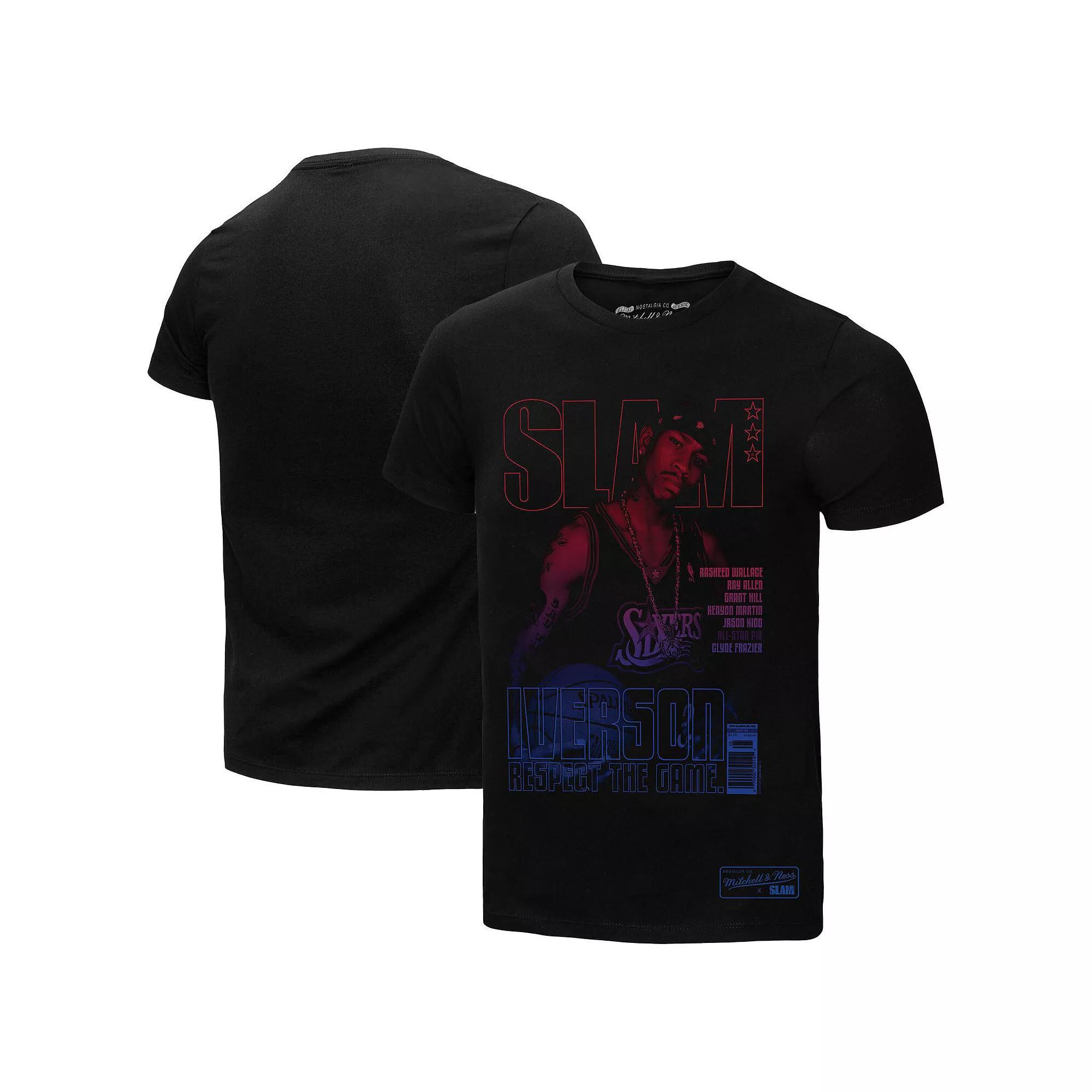 Men's Mitchell & Ness Tracy McGrady Black Orlando Magic SLAM Gradient T-Shirt, Size: Small, Mag Black Product Image
