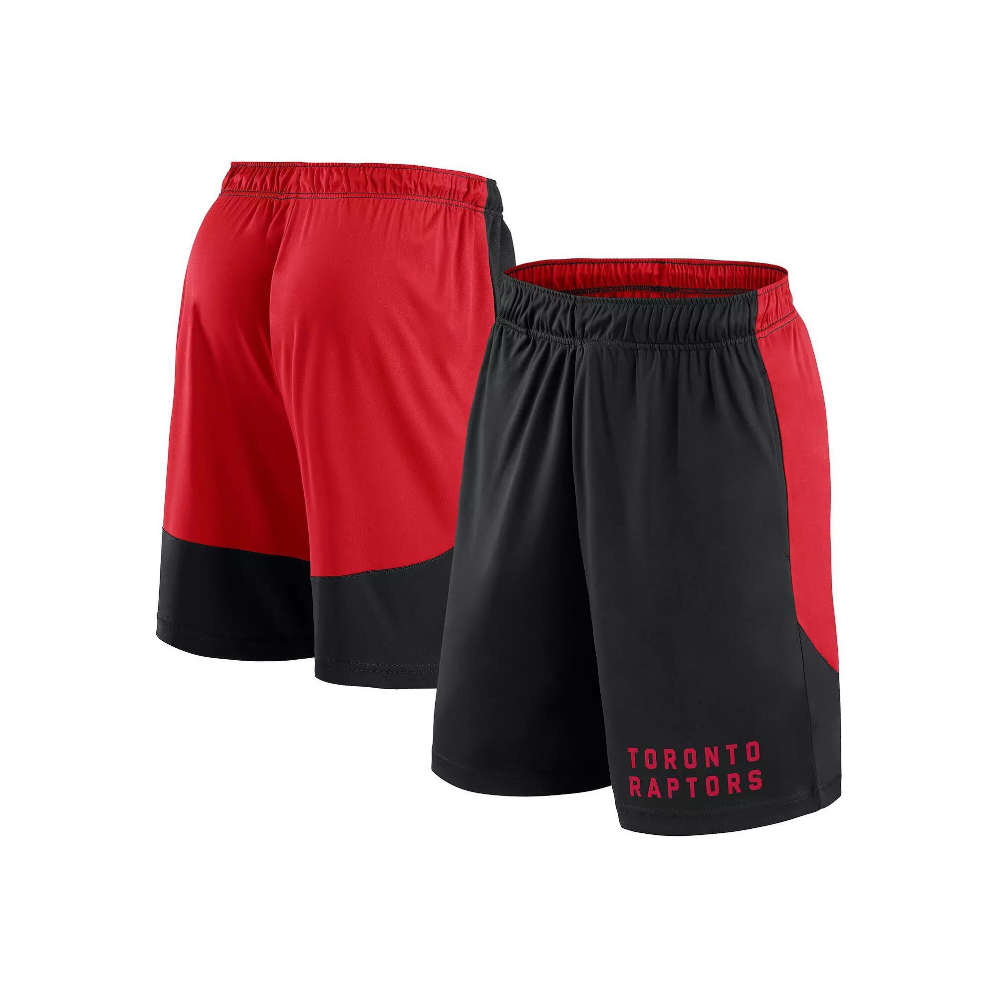 Men's Fanatics Navy/Red New England Patriots Launch Polyester Shorts, Size: 2XL, Blue Product Image