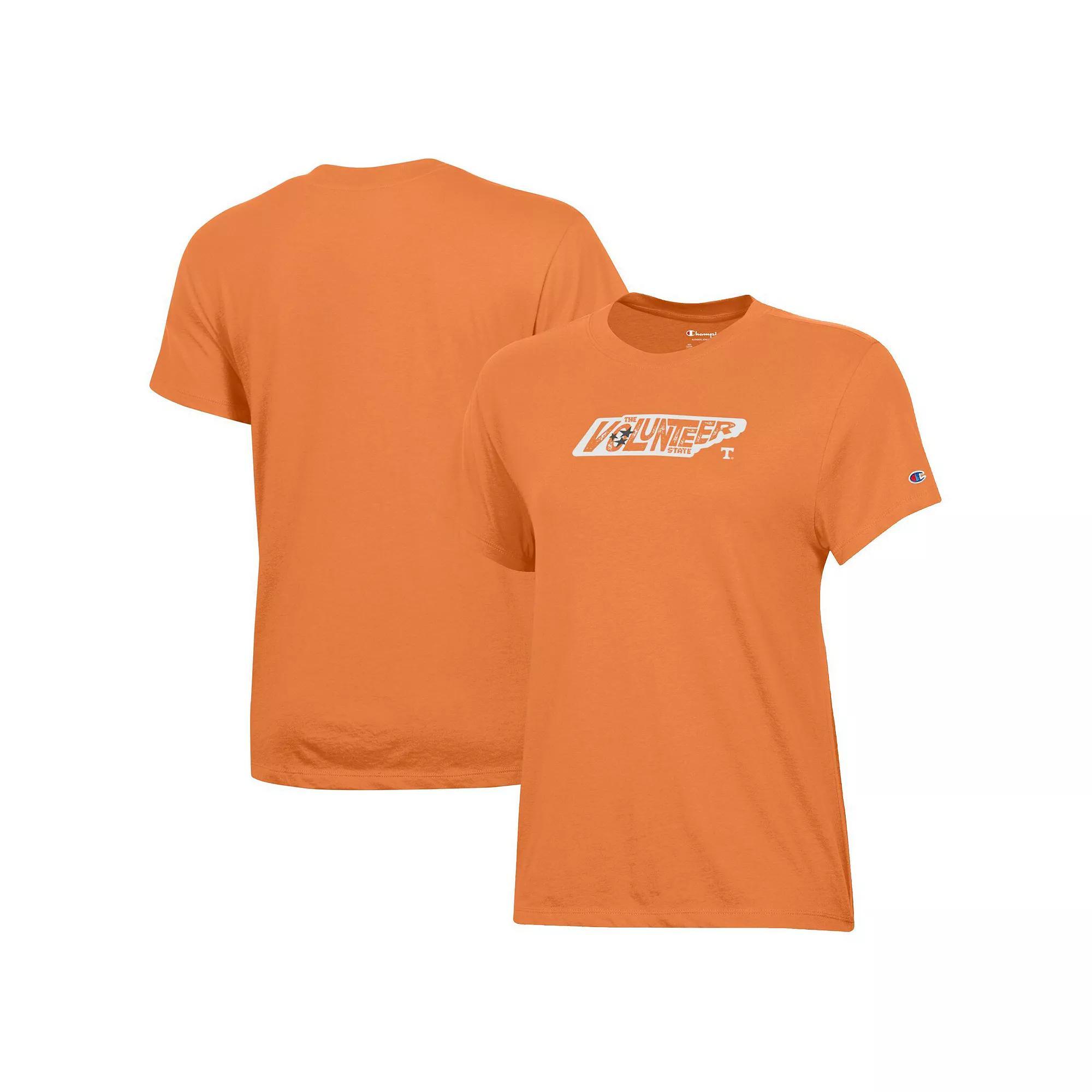 Women's Champion Tennessee Orange Tennessee Volunteers State Outline T-Shirt, Size: Small Product Image