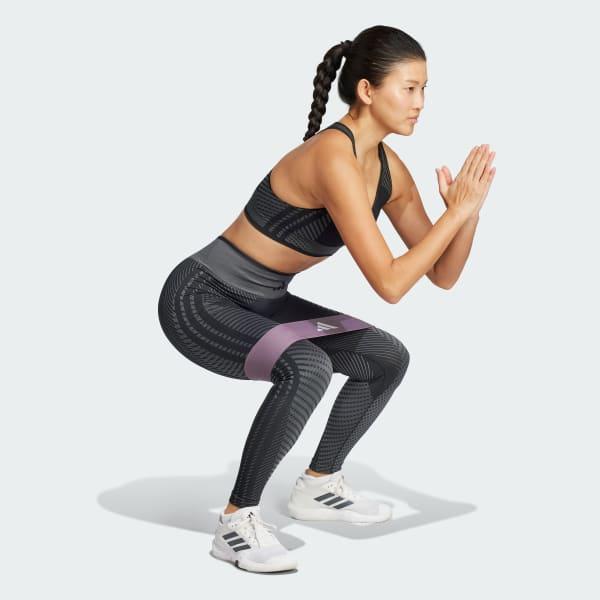 adidas Knitted Training 7/8 Leggings Black M Womens Product Image