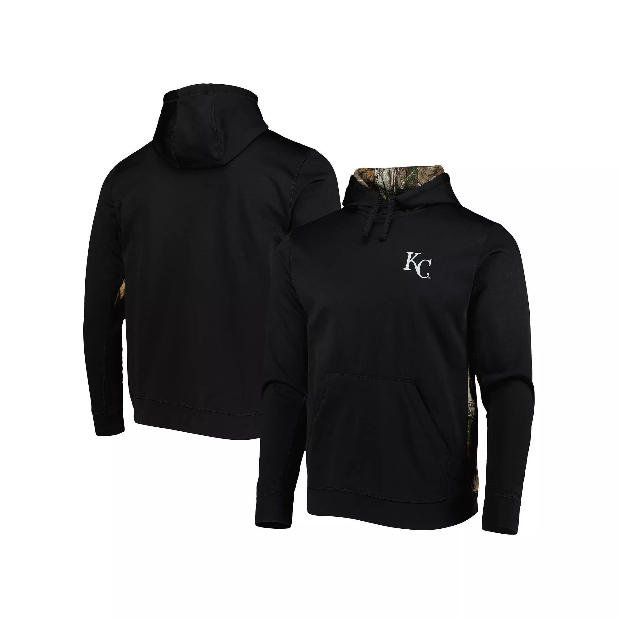 Men's Dunbrooke Black/Camo Kansas City Royals Ranger Pullover Hoodie, Size: Large Product Image